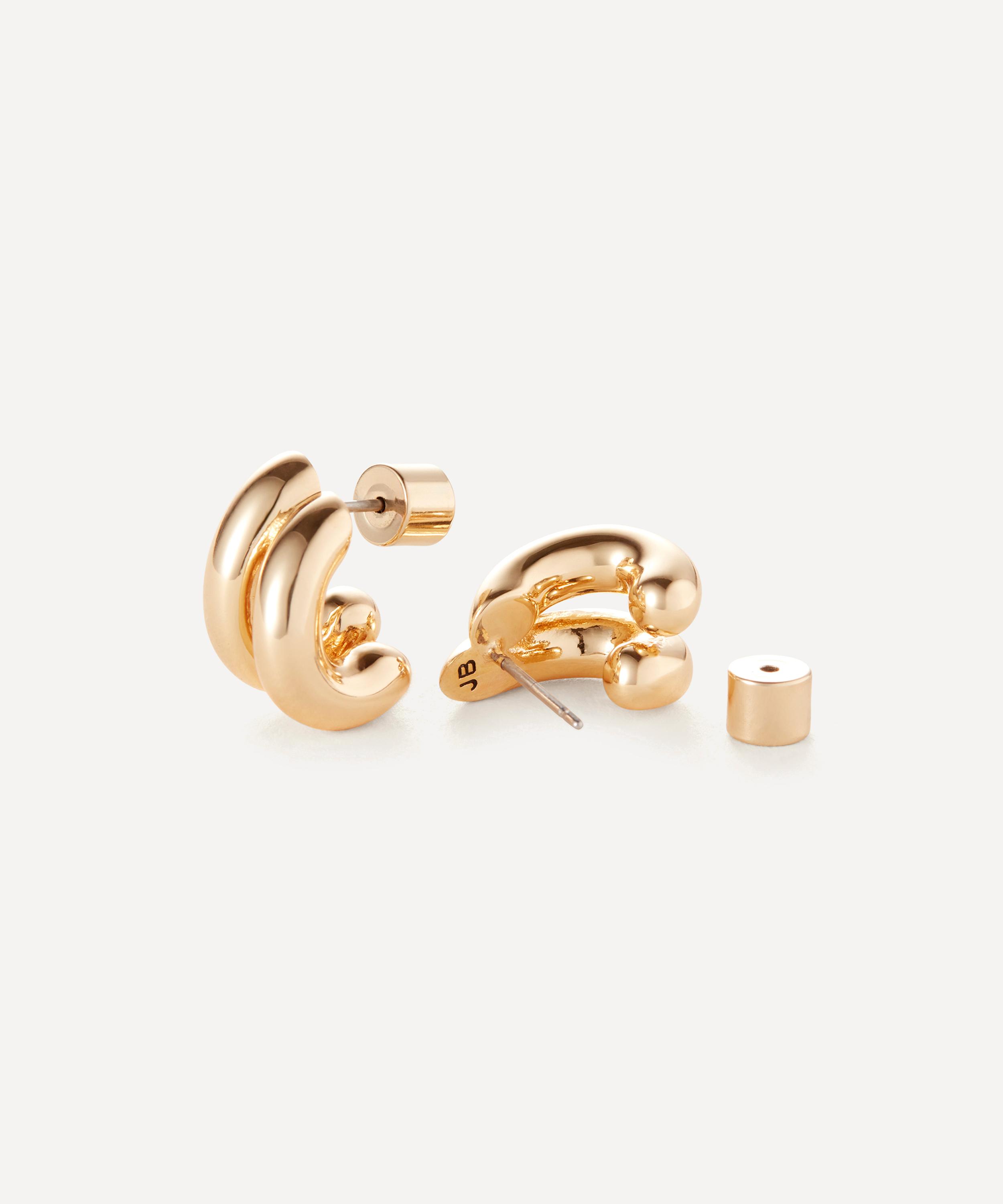 JENNY BIRD - 14ct Gold-Plated Mini Florence Hoop Earrings image number 0
