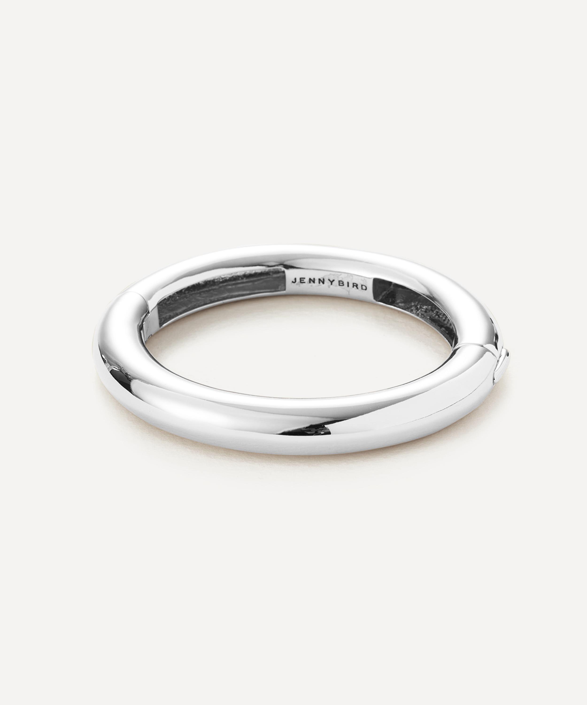 JENNY BIRD - Platinum-Plated Gia Mega Bangle Bracelet image number 0