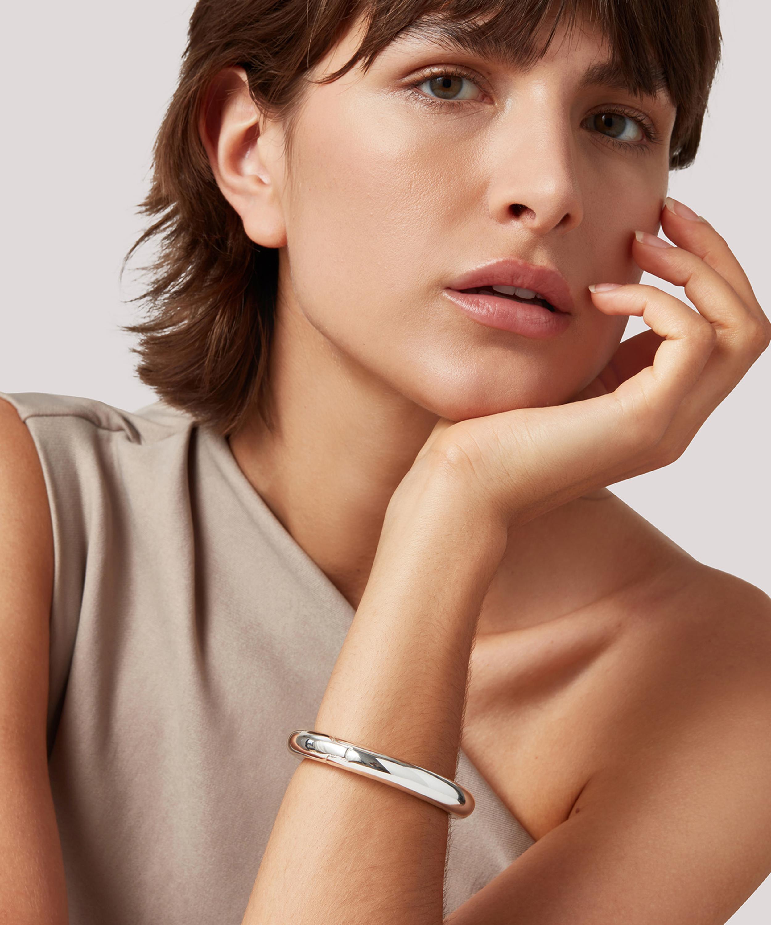JENNY BIRD - Platinum-Plated Gia Mega Bangle Bracelet image number 1