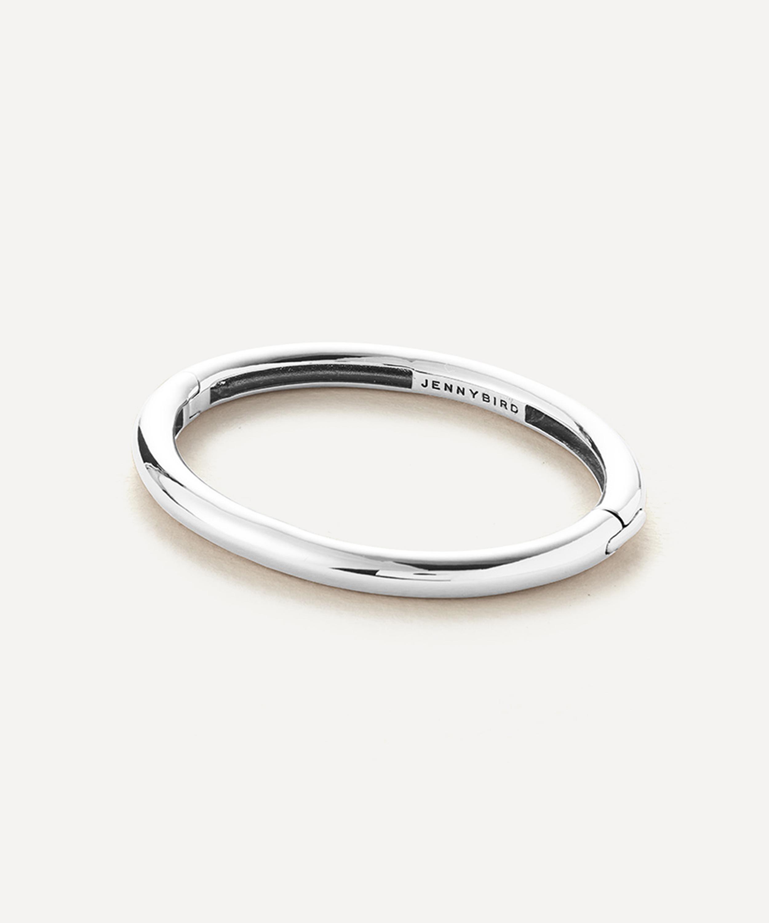 JENNY BIRD - Platinum-Plated Gia Mega Bangle Bracelet image number 0
