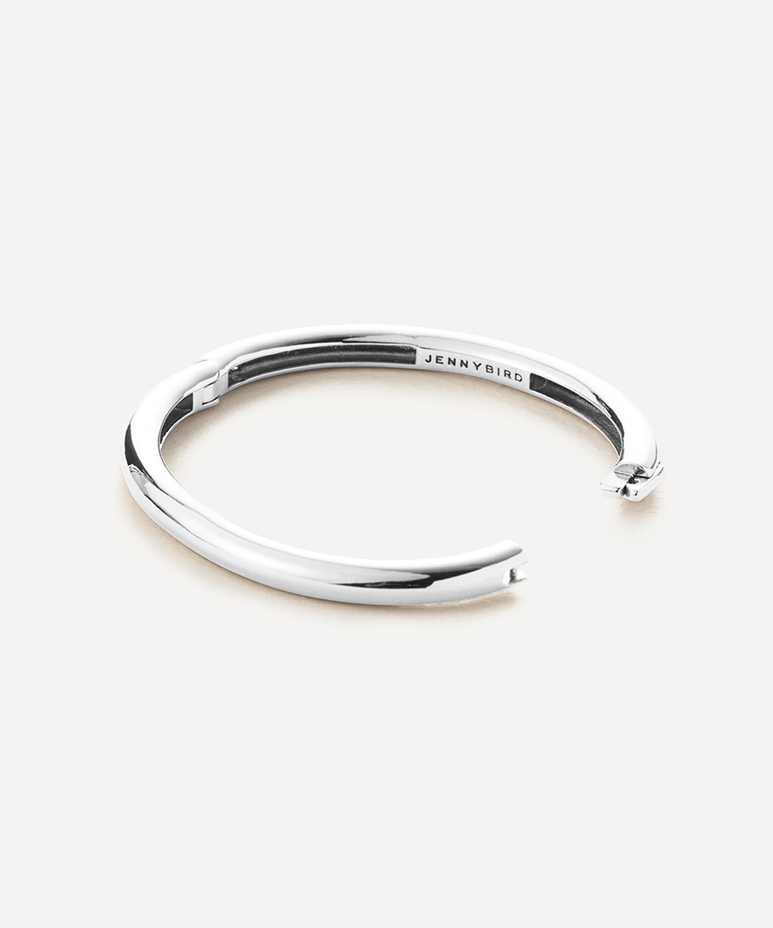 JENNY BIRD - Platinum-Plated Gia Mega Bangle Bracelet image number 2