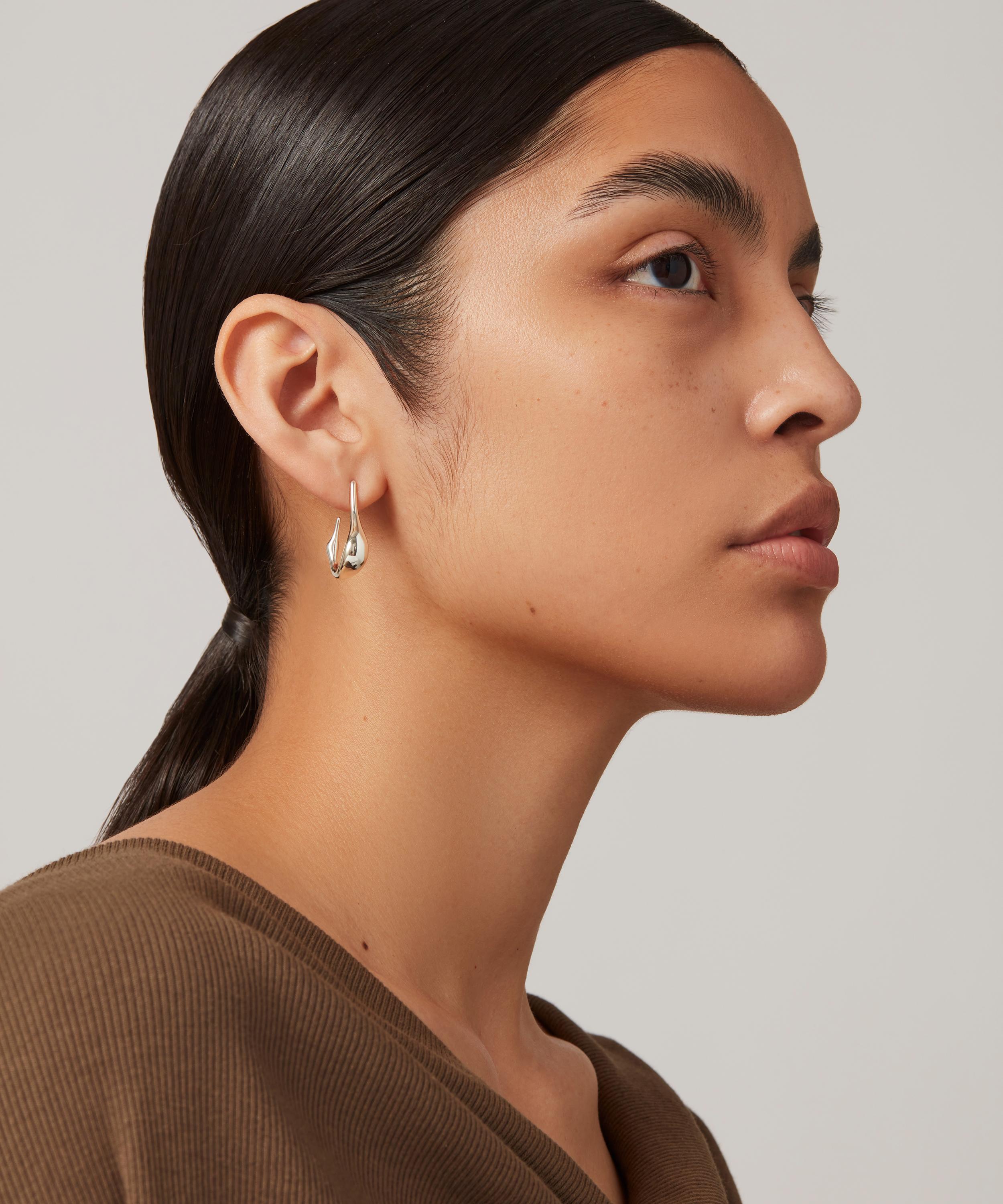 JENNY BIRD - Silver-Plated Small Colette Hoop Earrings image number 1