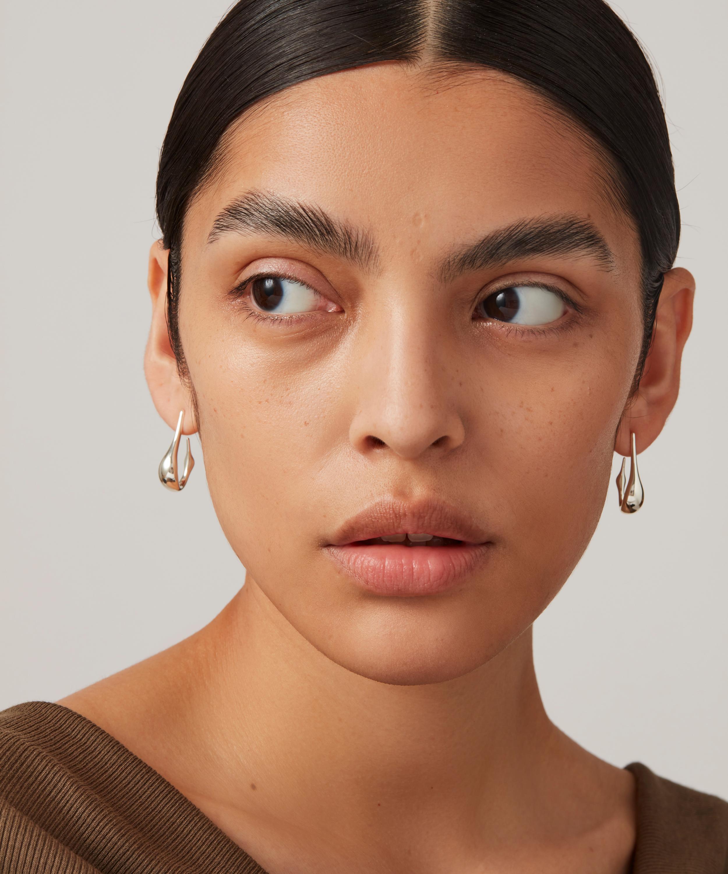 JENNY BIRD - Silver-Plated Small Colette Hoop Earrings image number 2
