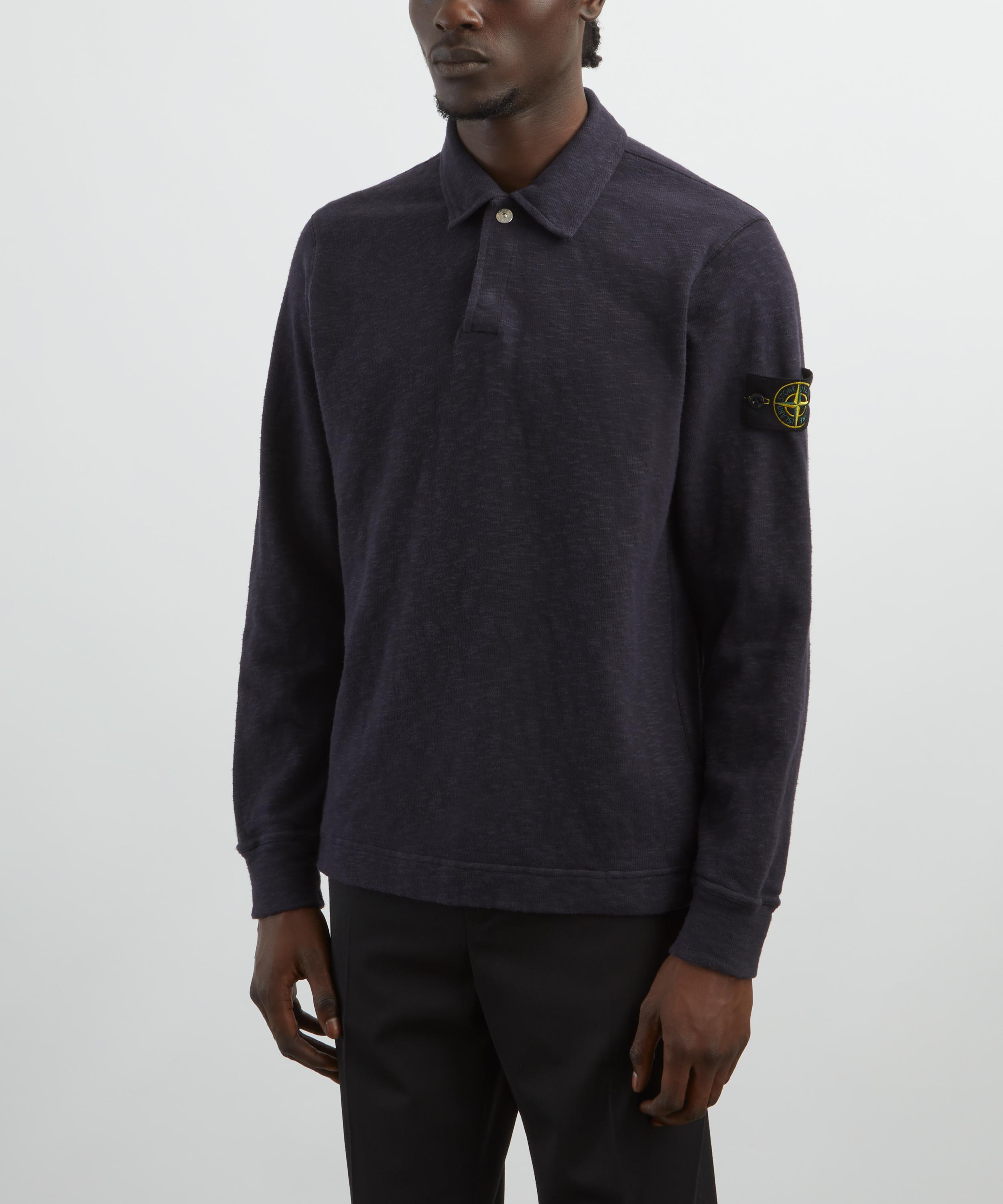 Stone Island Vanise Brushed Jersey Polo Sweatshirt | Liberty