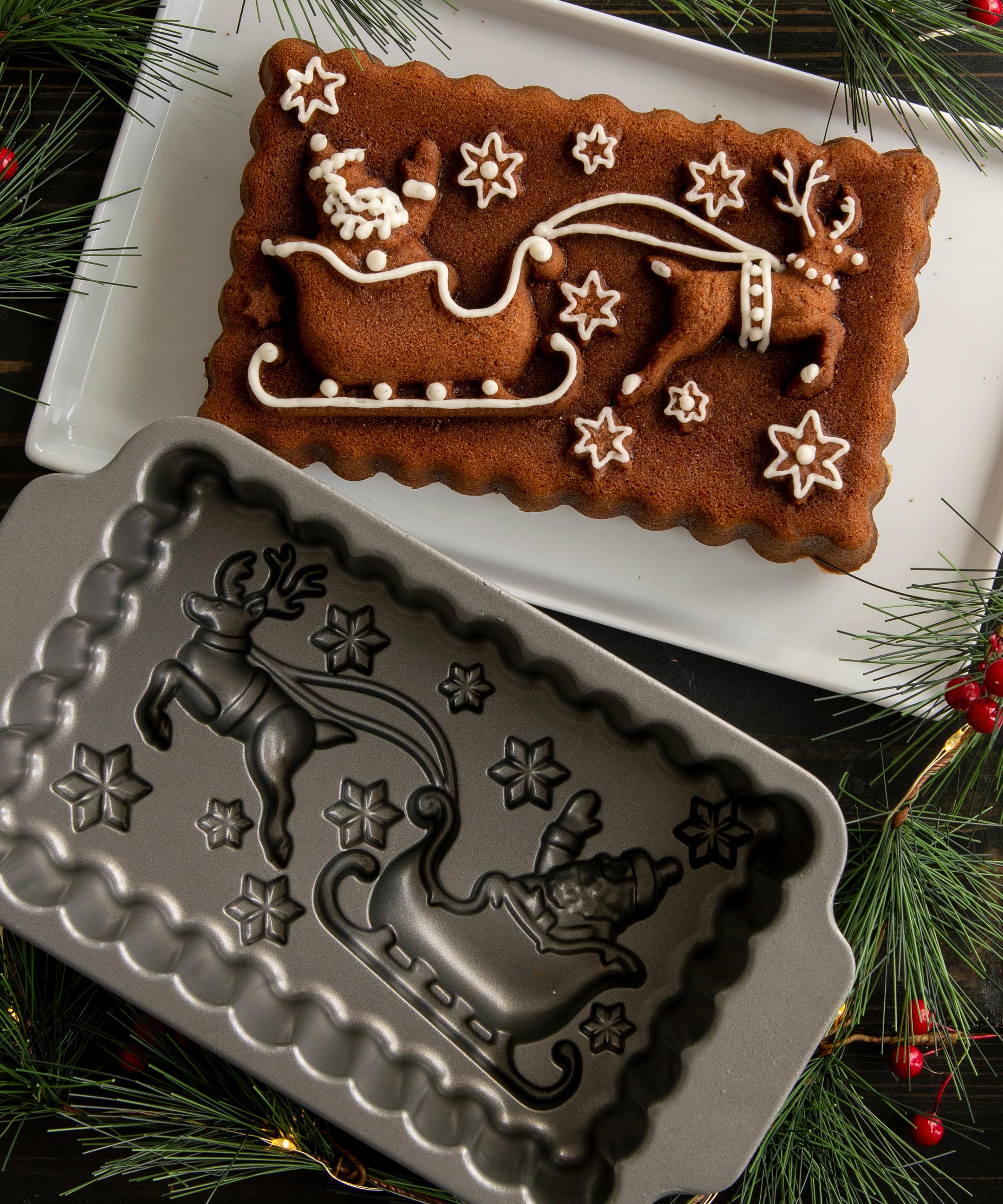 Nordic Ware - Santa’s Sleigh Loaf Pan image number 1