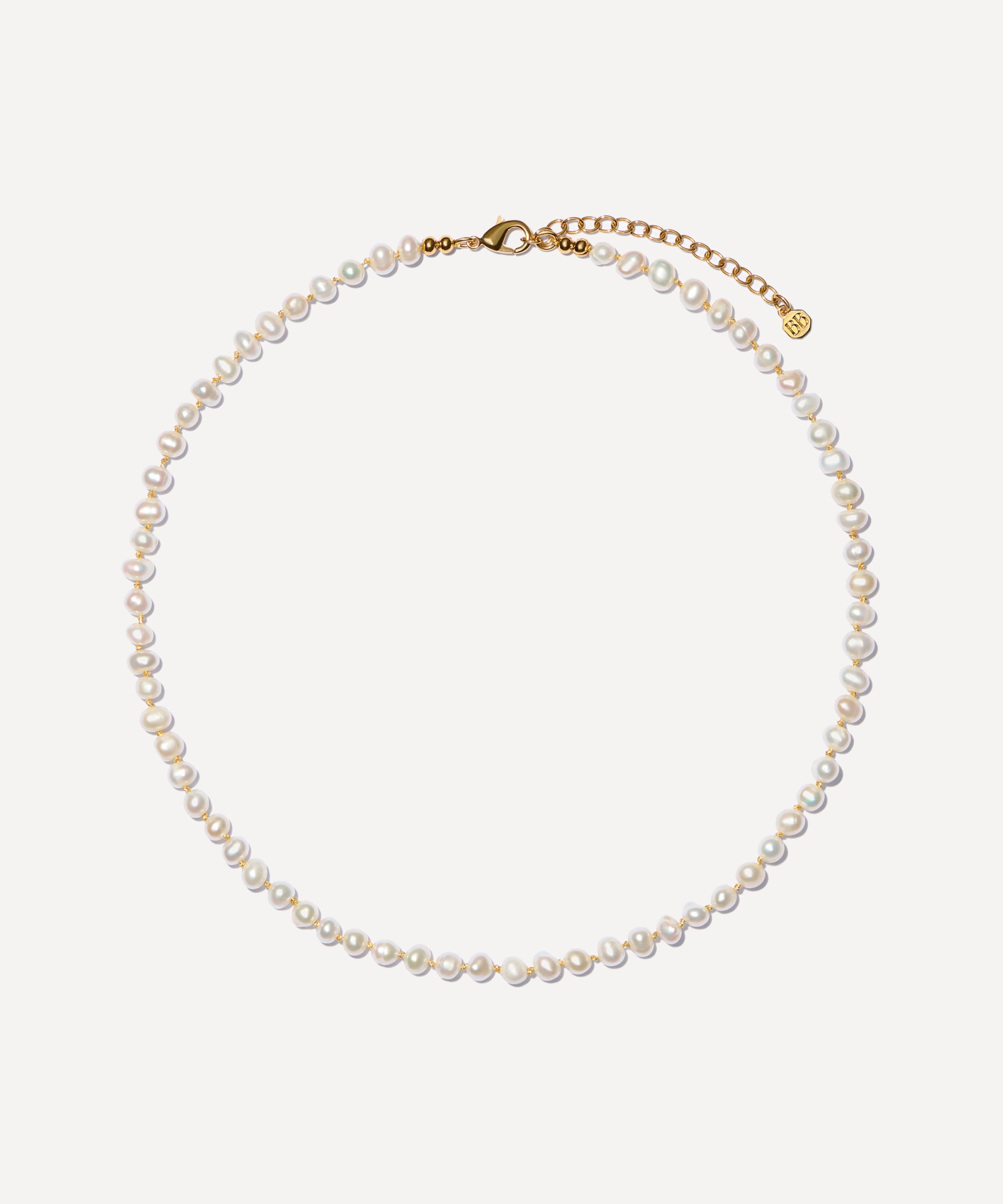 Bon Bon Jewellery Club - 14ct Gold-Plated Vermeil Brass Freshwater Pearl Necklace image number 0