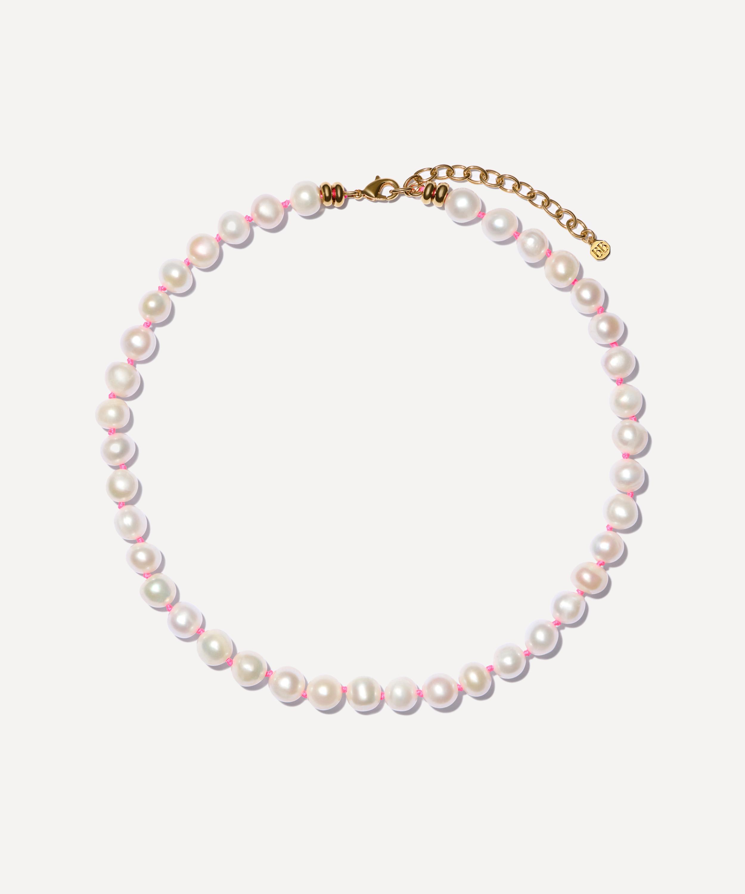 Bon Bon Jewellery Club - 14ct Gold-Plated Vermeil Brass Freshwater Pearl Necklace image number 0