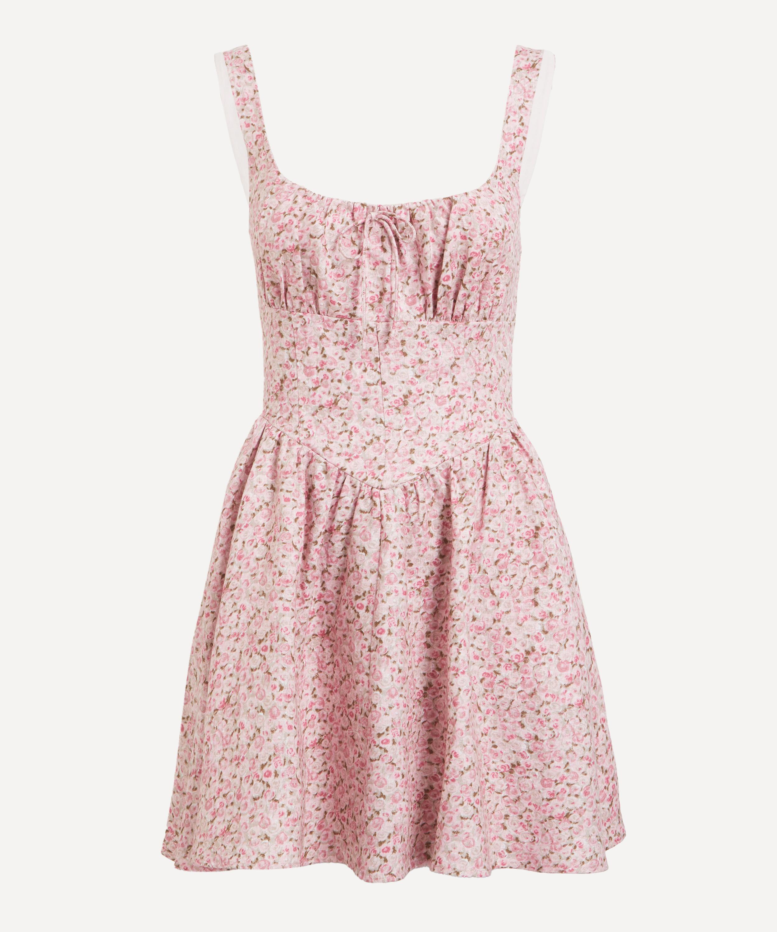 Reformation - Daria Rosin Linen Mini Dress image number 0