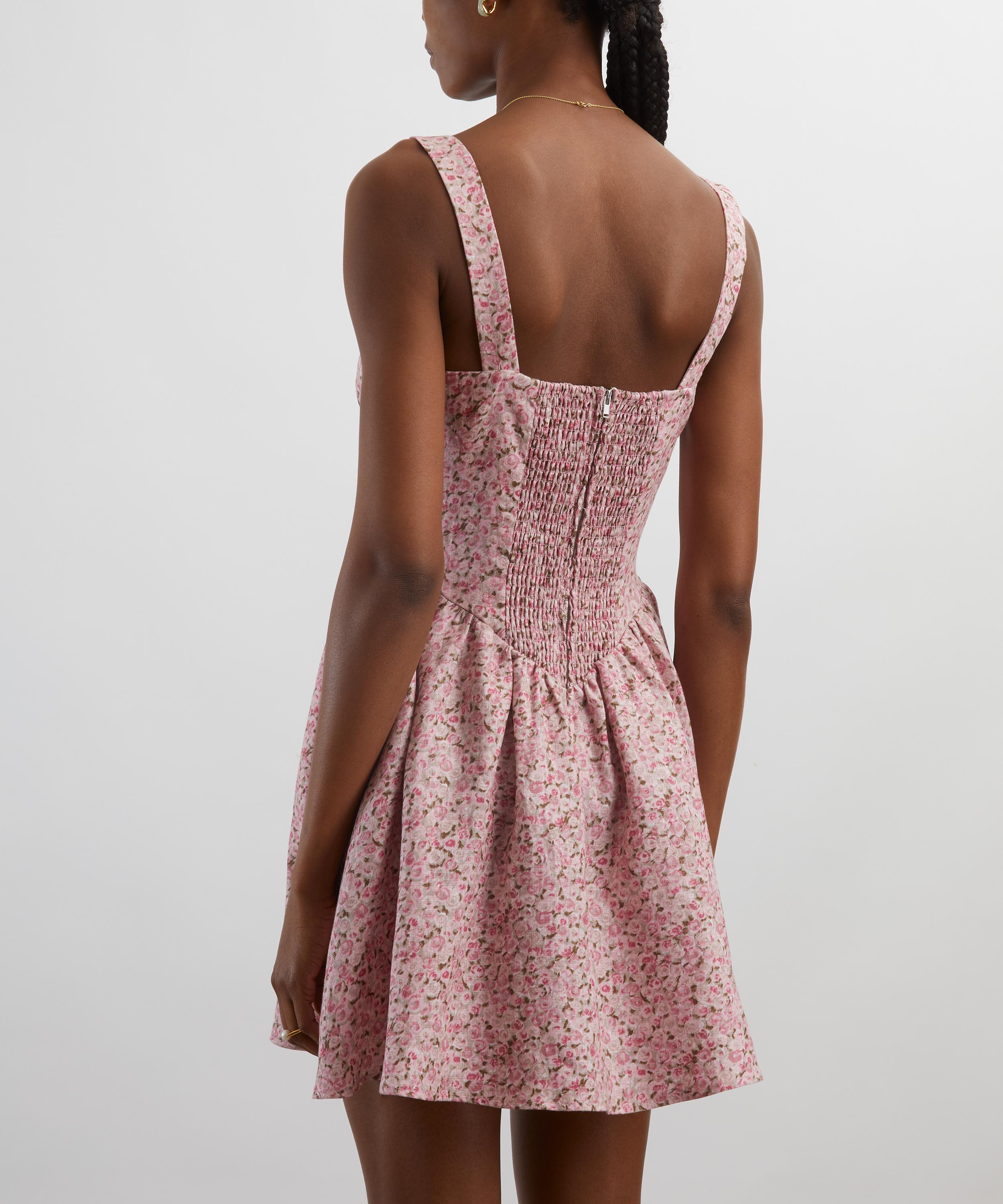 Reformation - Daria Rosin Linen Mini Dress image number 3