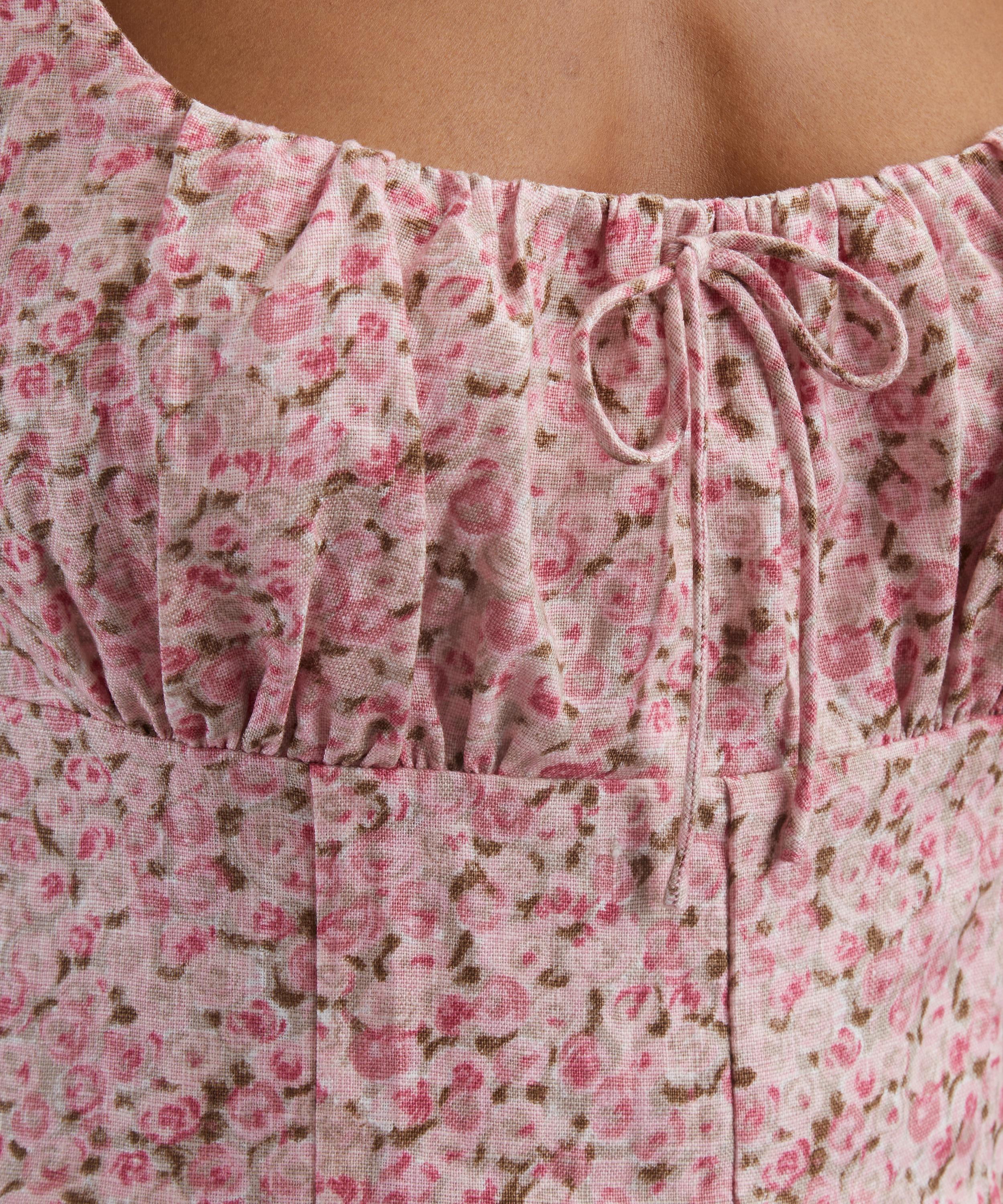 Reformation - Daria Rosin Linen Mini Dress image number 4
