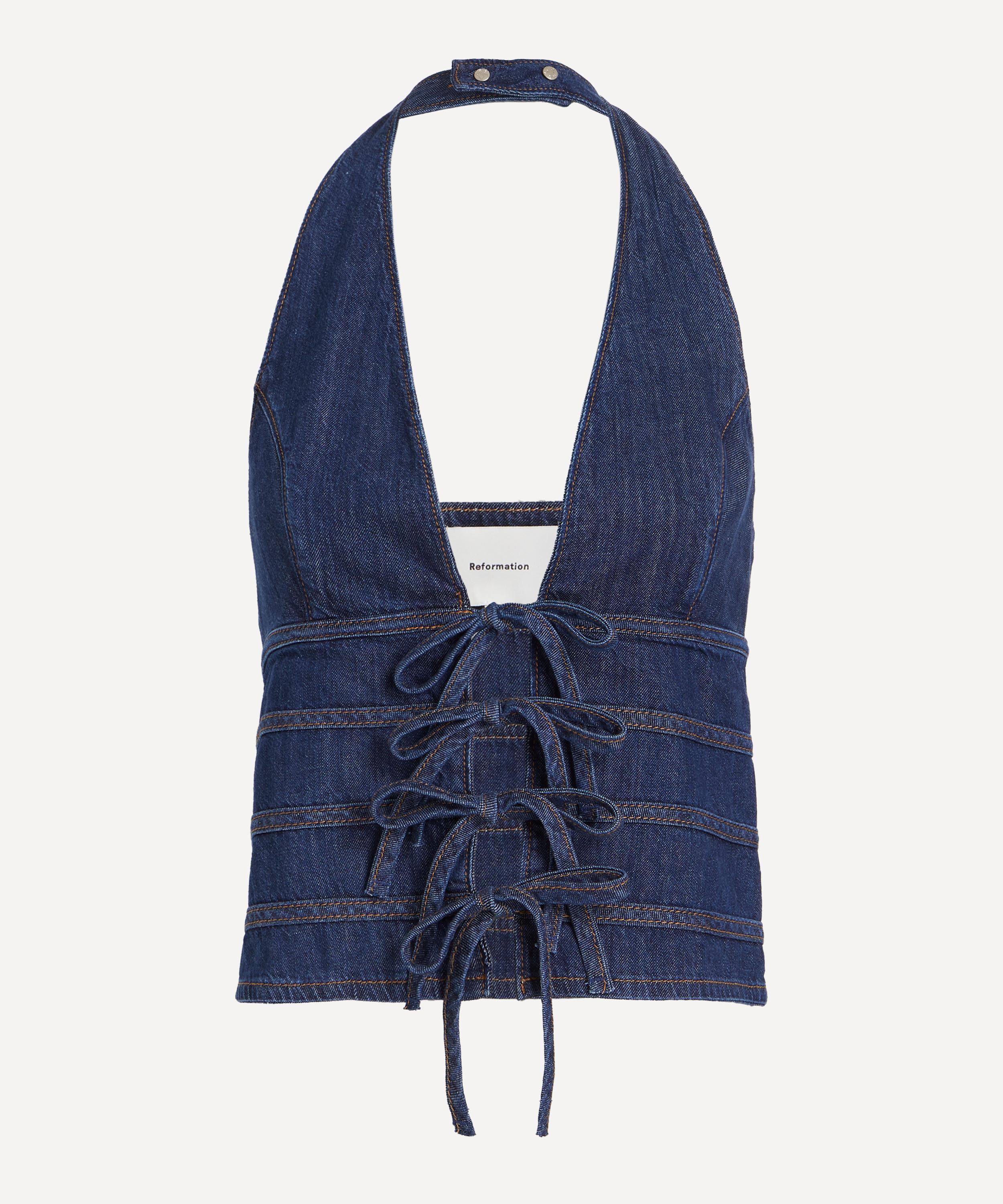 Reformation - Kyleigh Denim Halter Top image number 0