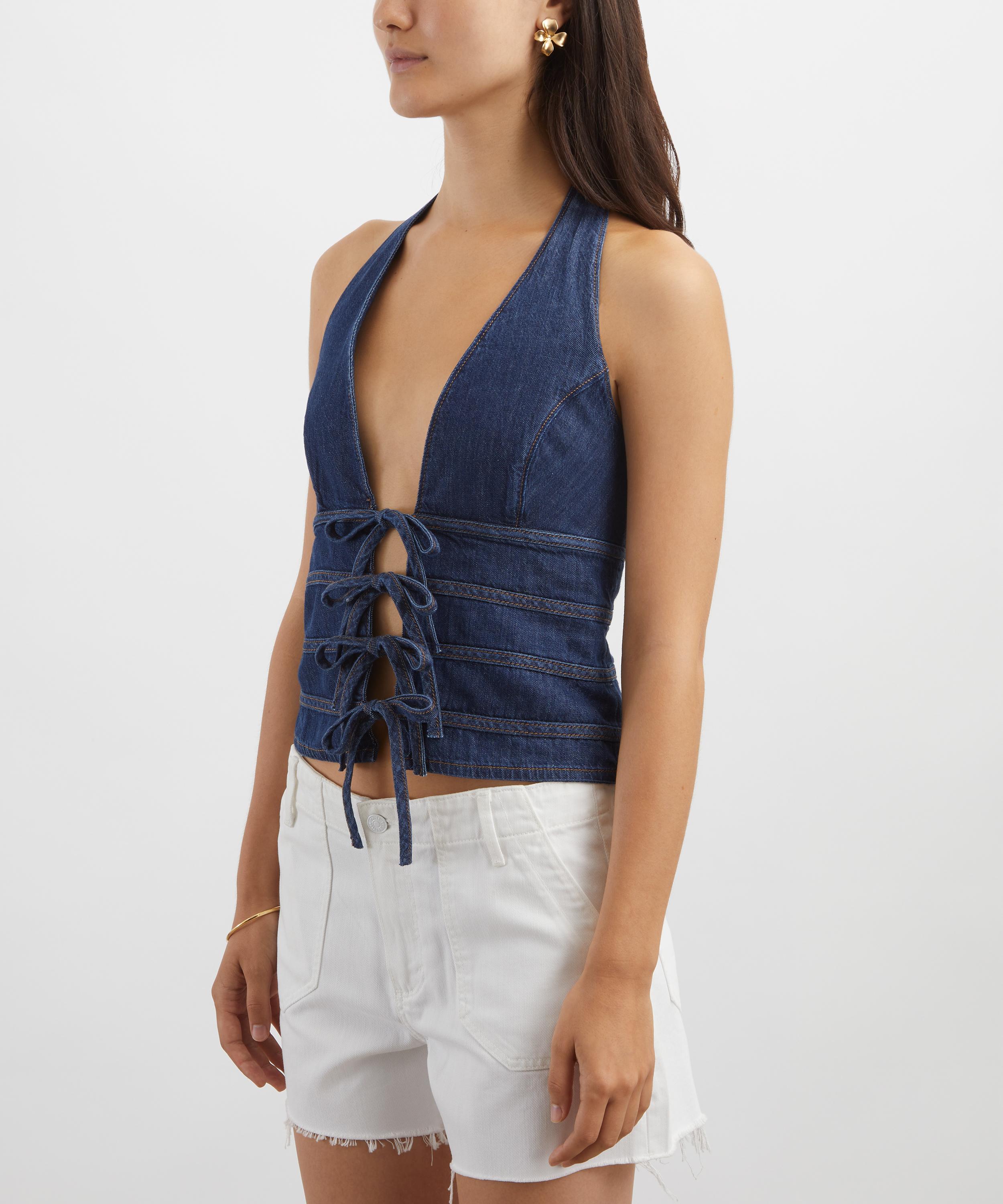 Reformation - Kyleigh Denim Halter Top image number 2