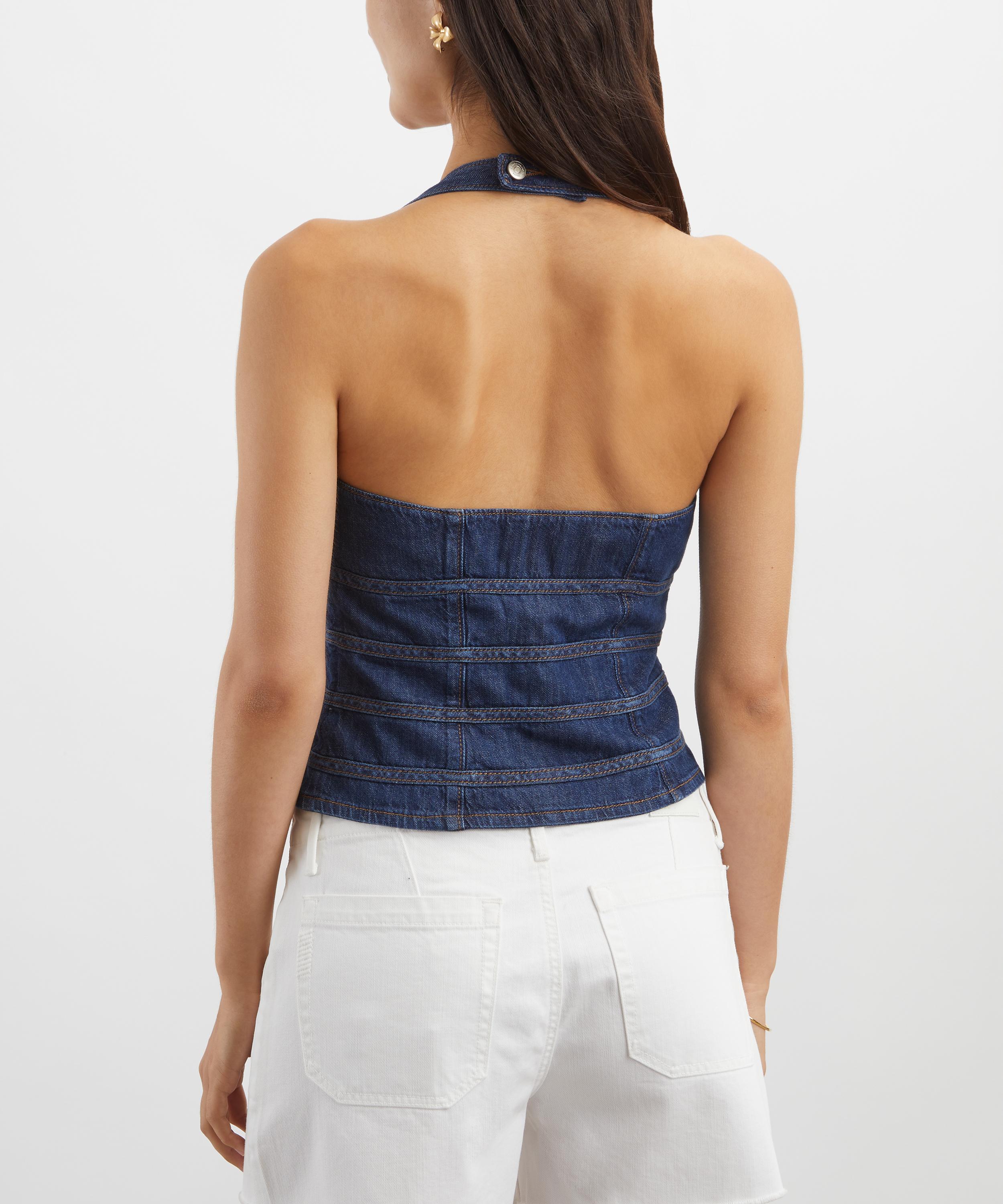 Reformation - Kyleigh Denim Halter Top image number 3