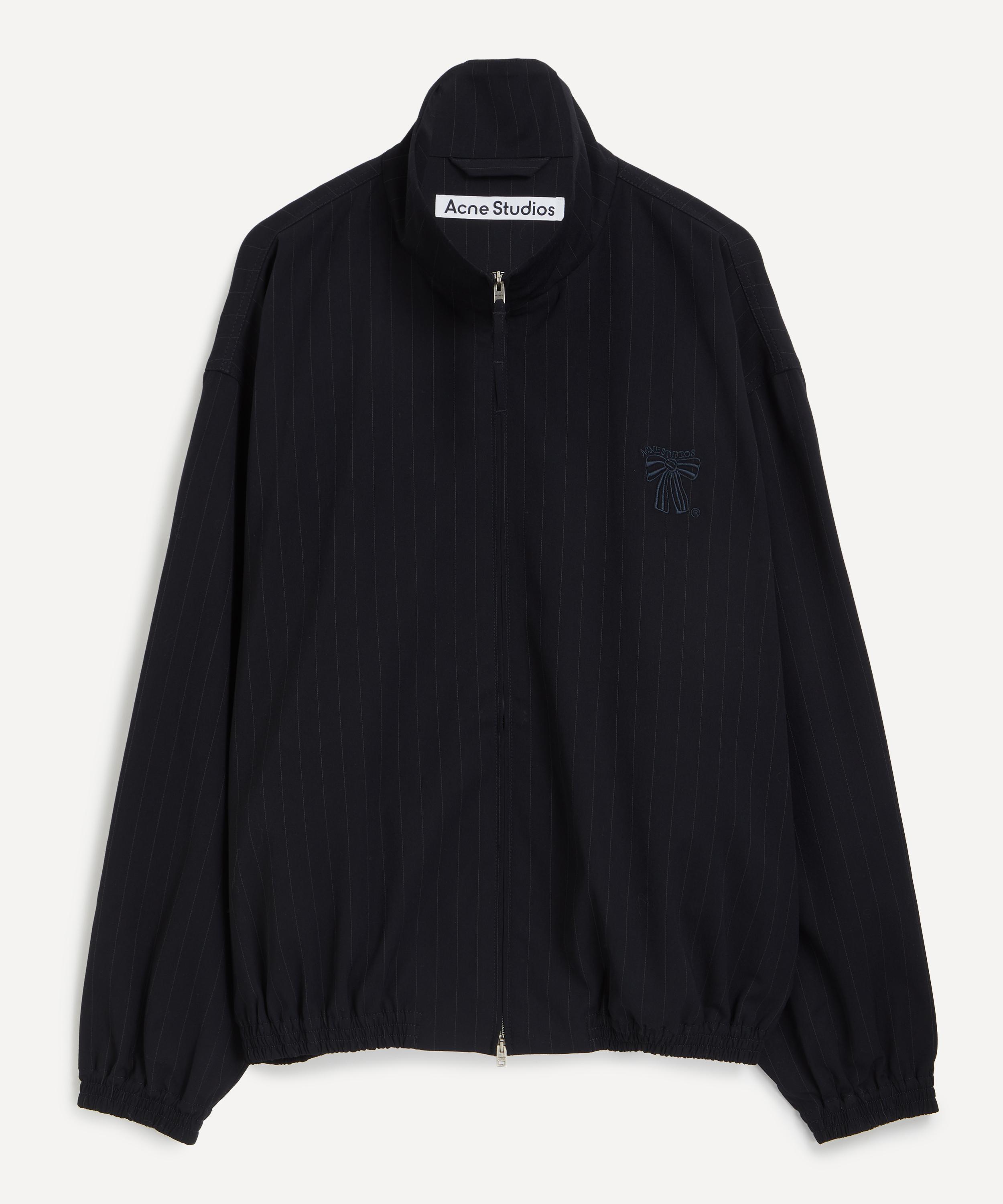 ジャケット・アウター Acne Studios LOGO ZIPPER JACKET 50 Acne Studios - Logo Zipper Jacket in Black – Stoy