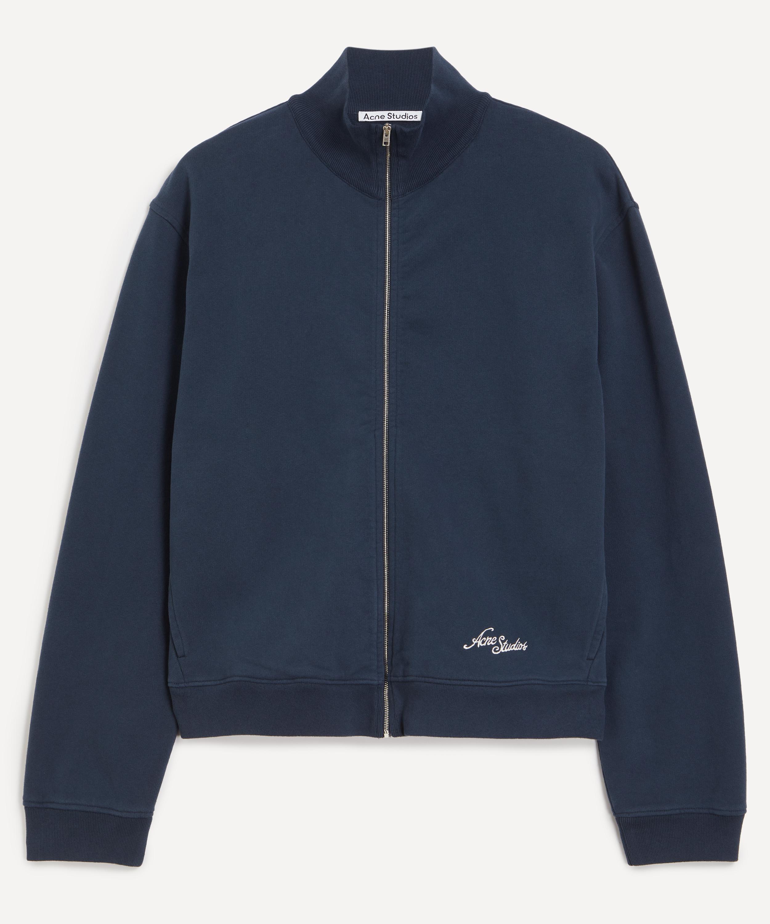 Acne Studios - Deep Blue Zip-Up Sweatshirt image number 0