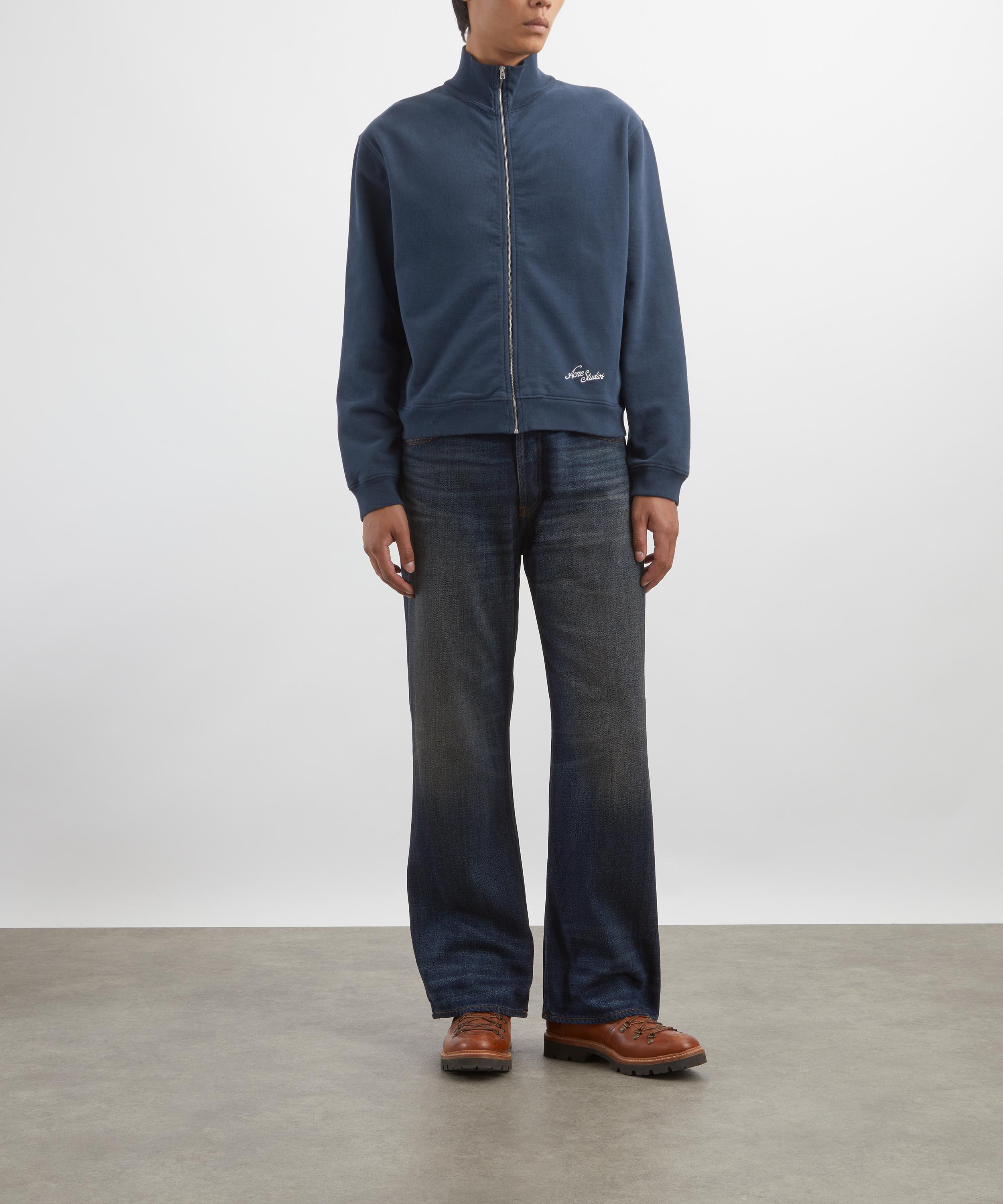 Acne Studios ジップアップカーディガン ダスティブルー Acne Studios ジップアップカーディガン ダスティブルー 【公式通販】