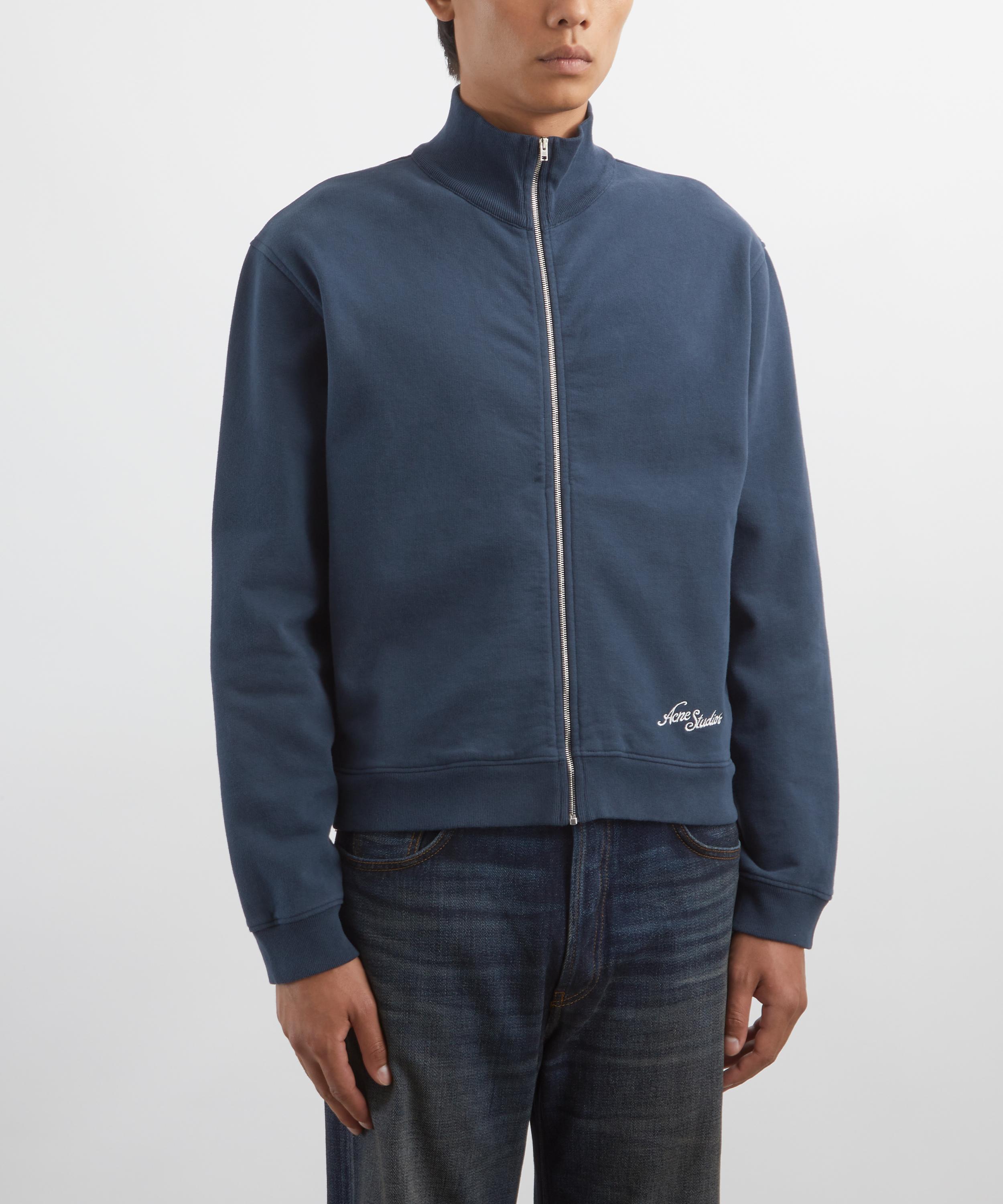 Acne Studios Deep Blue Zip-Up Sweatshirt | Liberty