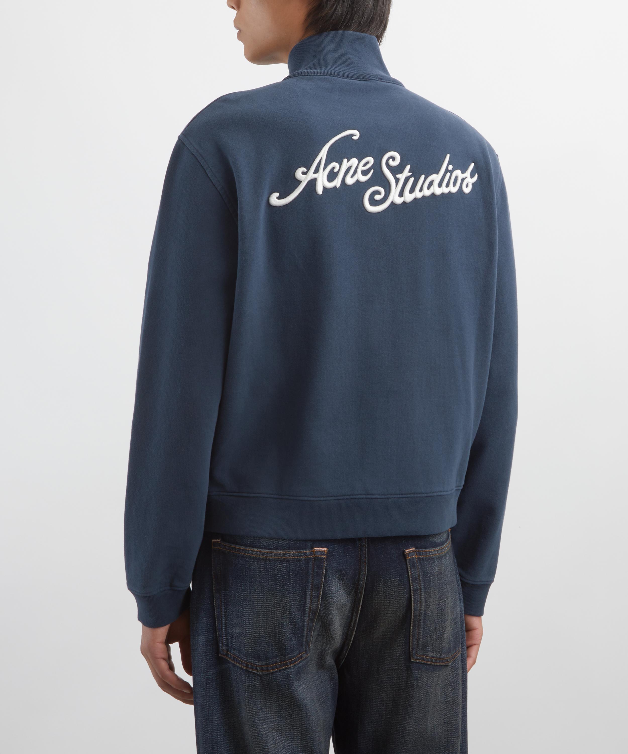 Acne Studios Deep Blue Zip-Up Sweatshirt | Liberty