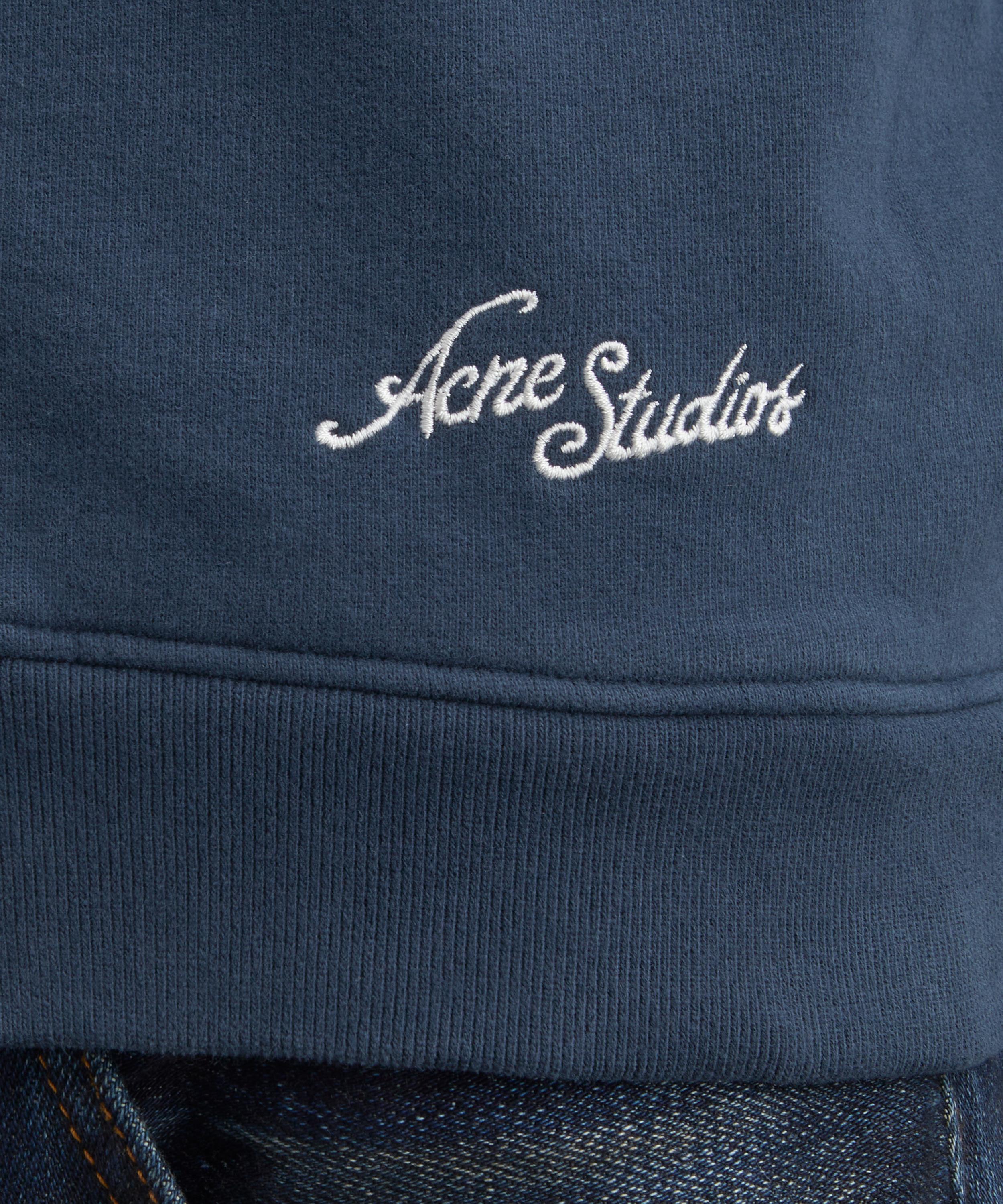 Acne Studios - Deep Blue Zip-Up Sweatshirt image number 4