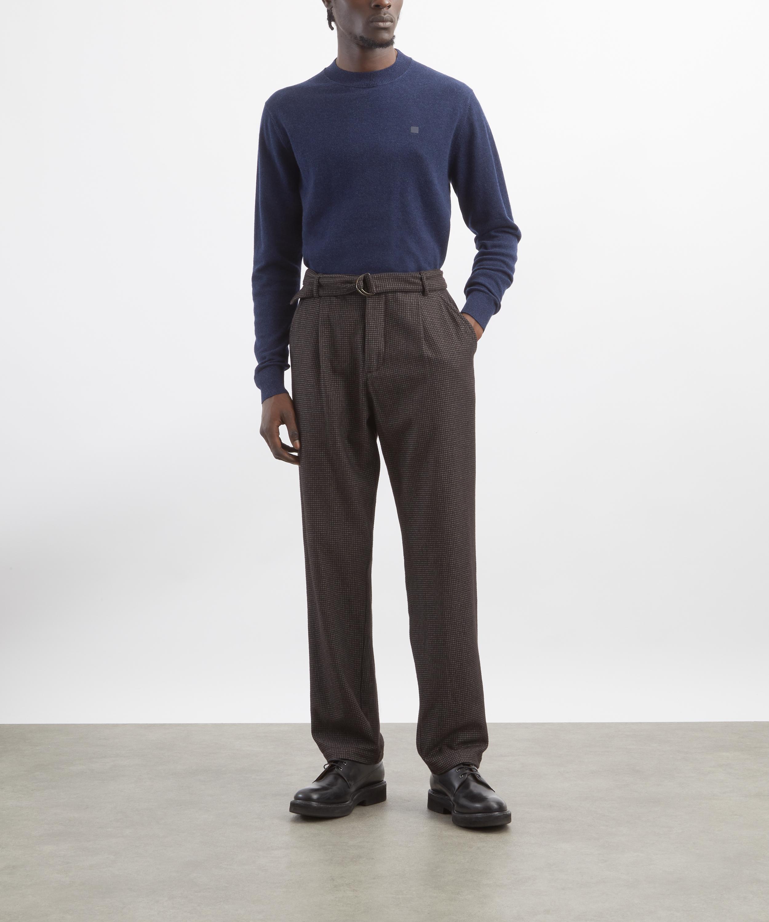 Acne Studios - Navy Crew-Neck Yak-Wool Jumper image number 1