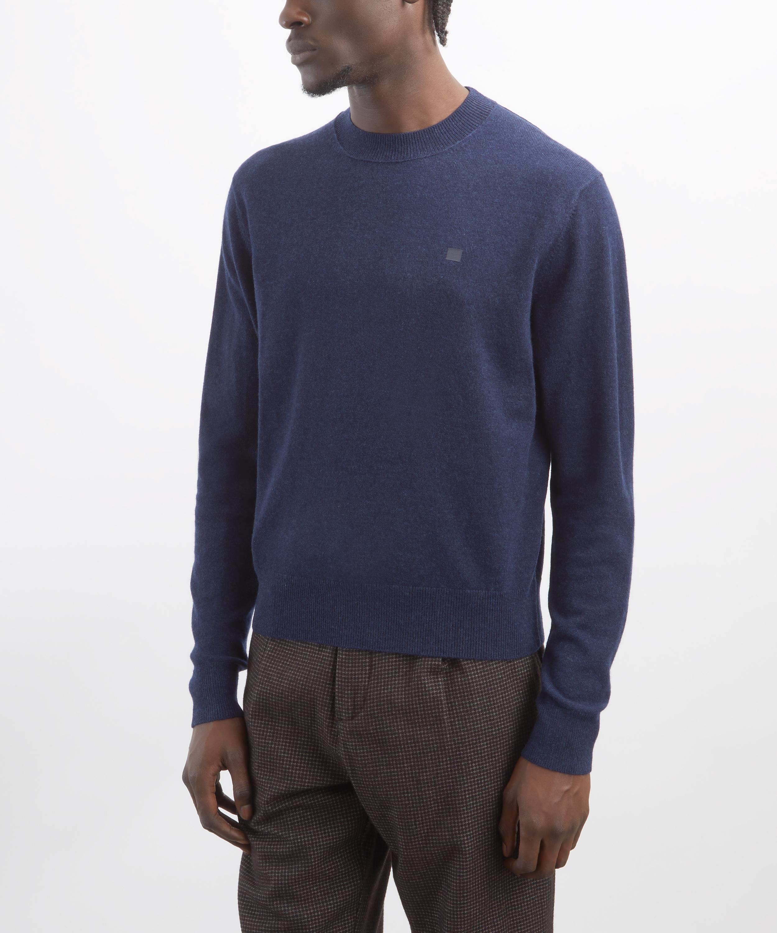 Acne Studios - Navy Crew-Neck Yak-Wool Jumper image number 2
