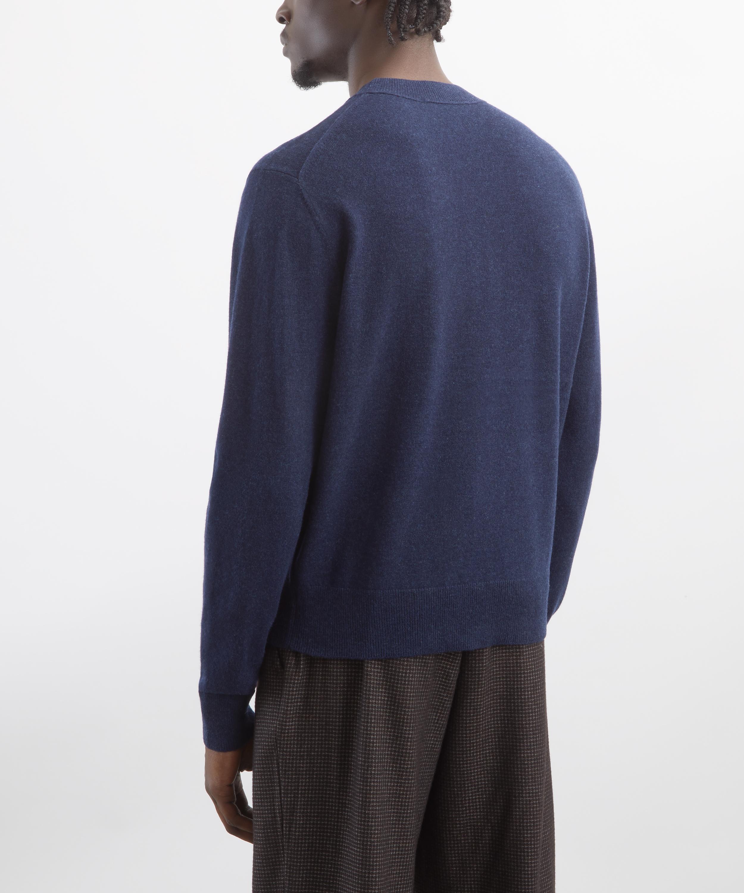 Acne Studios - Navy Crew-Neck Yak-Wool Jumper image number 3