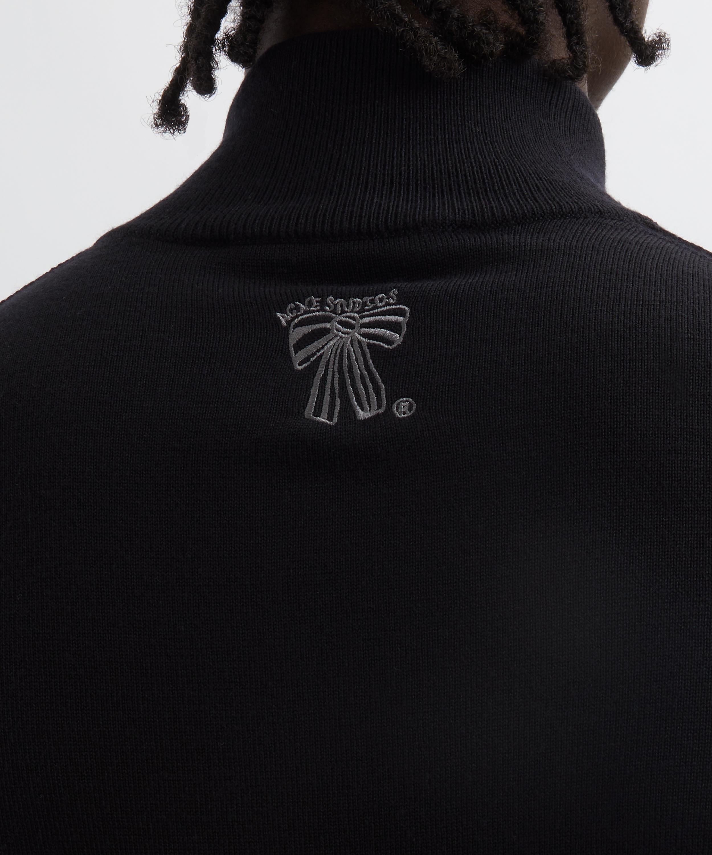 Acne Studios - Black Wool Zip-Up Cardigan  image number 4