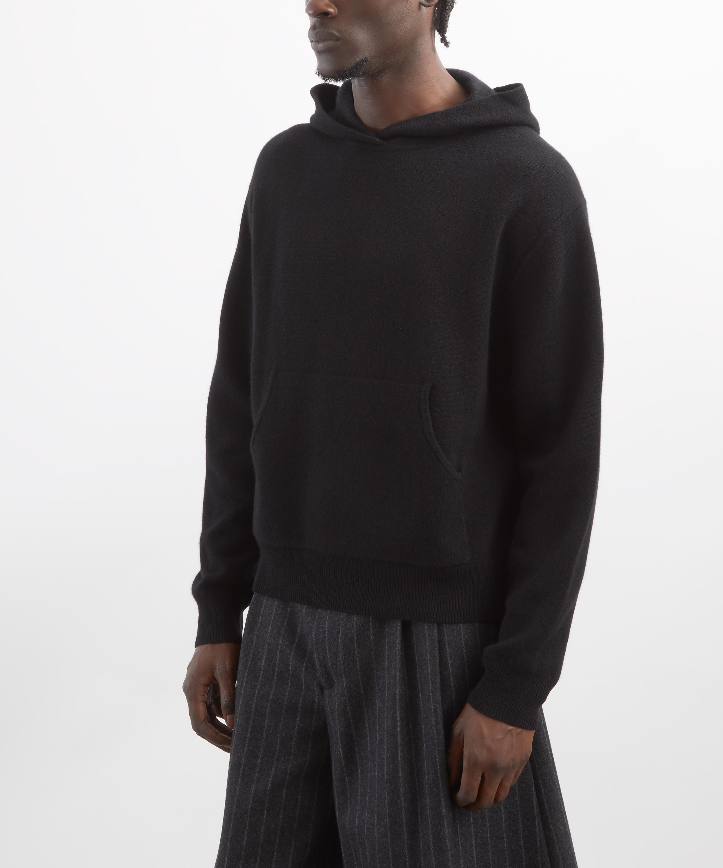 Acne Studios - Black Cashmere Hoodie image number 2