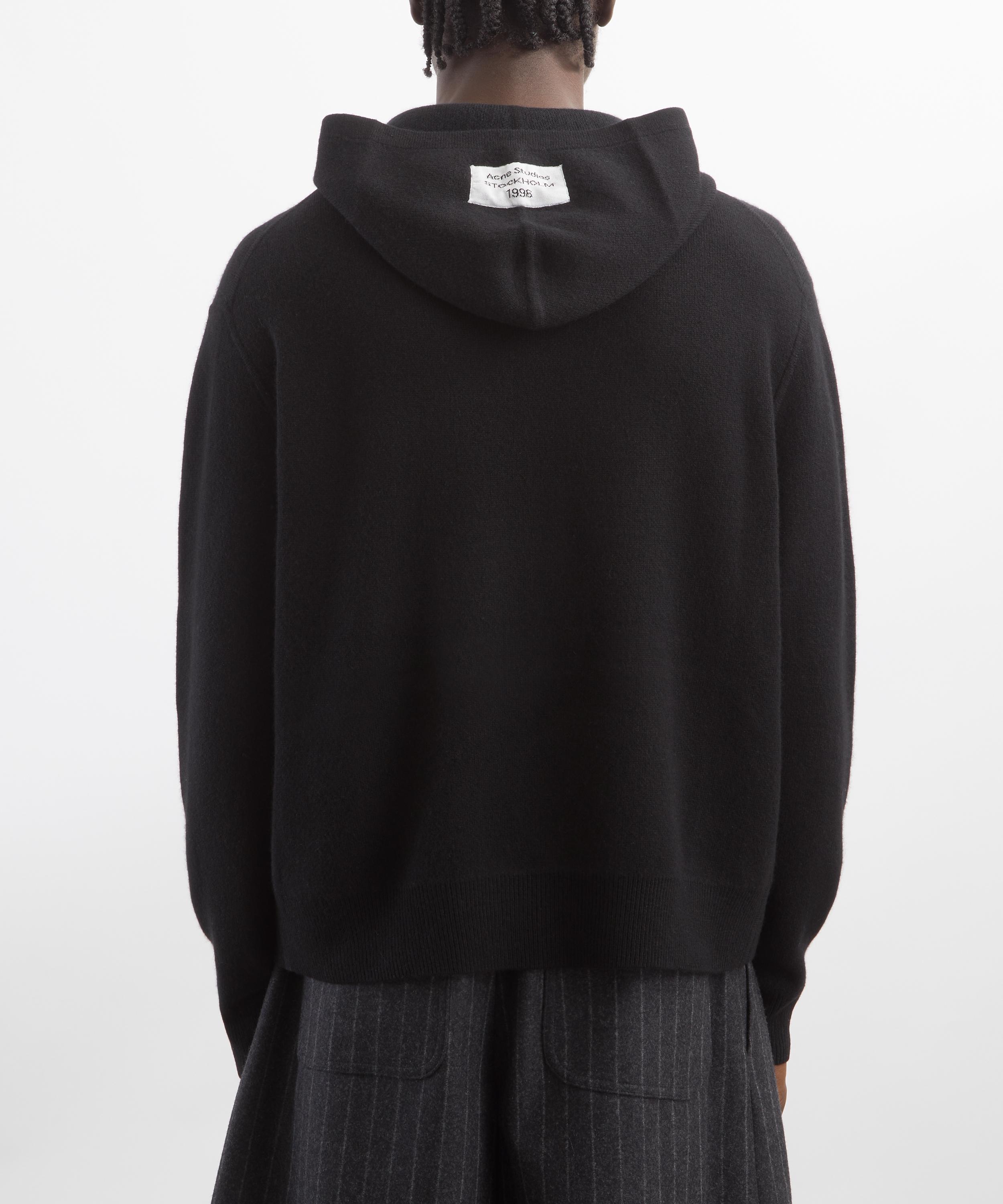 Acne Studios - Black Cashmere Hoodie image number 3