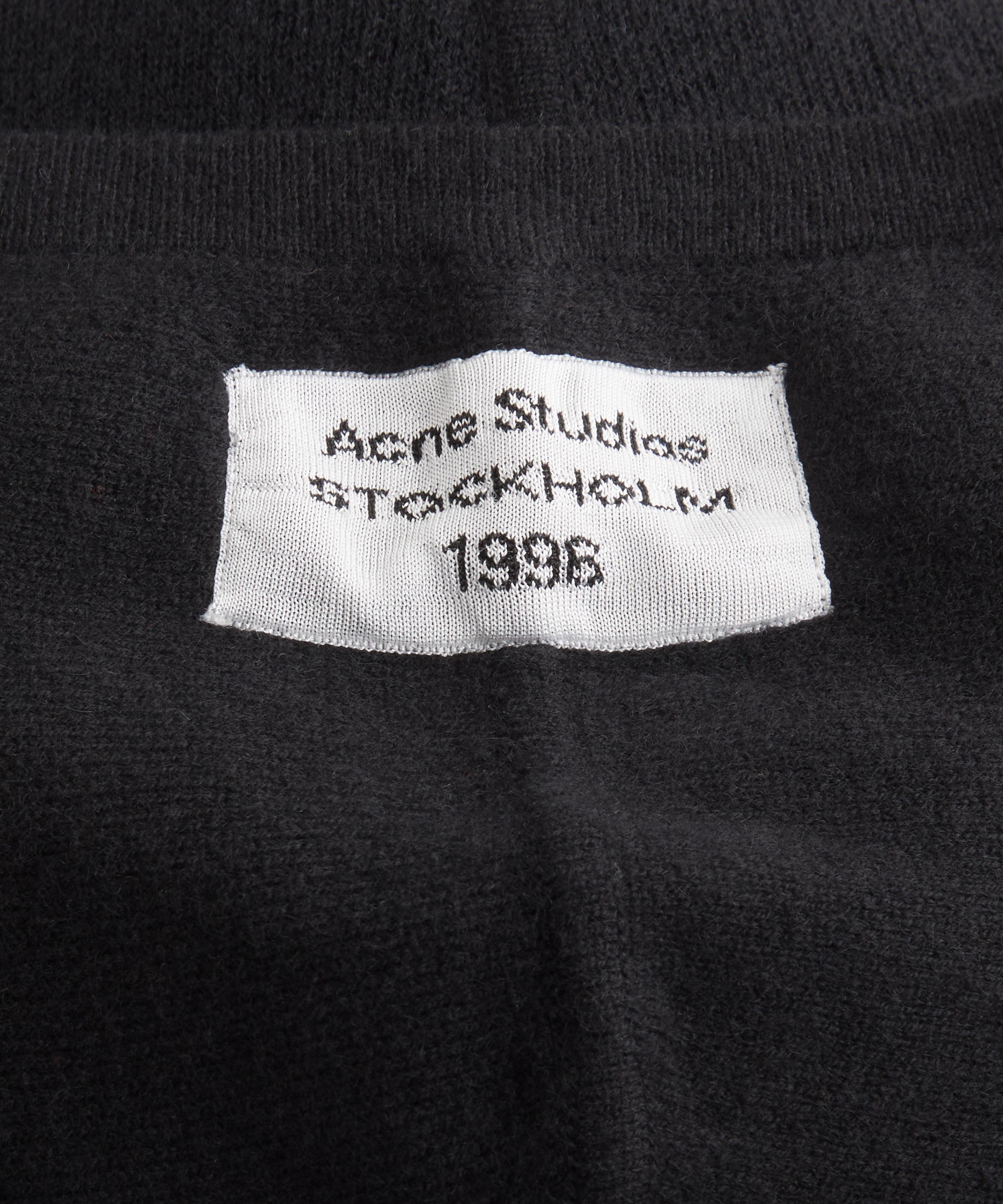 Acne Studios - Black Cashmere Hoodie image number 4
