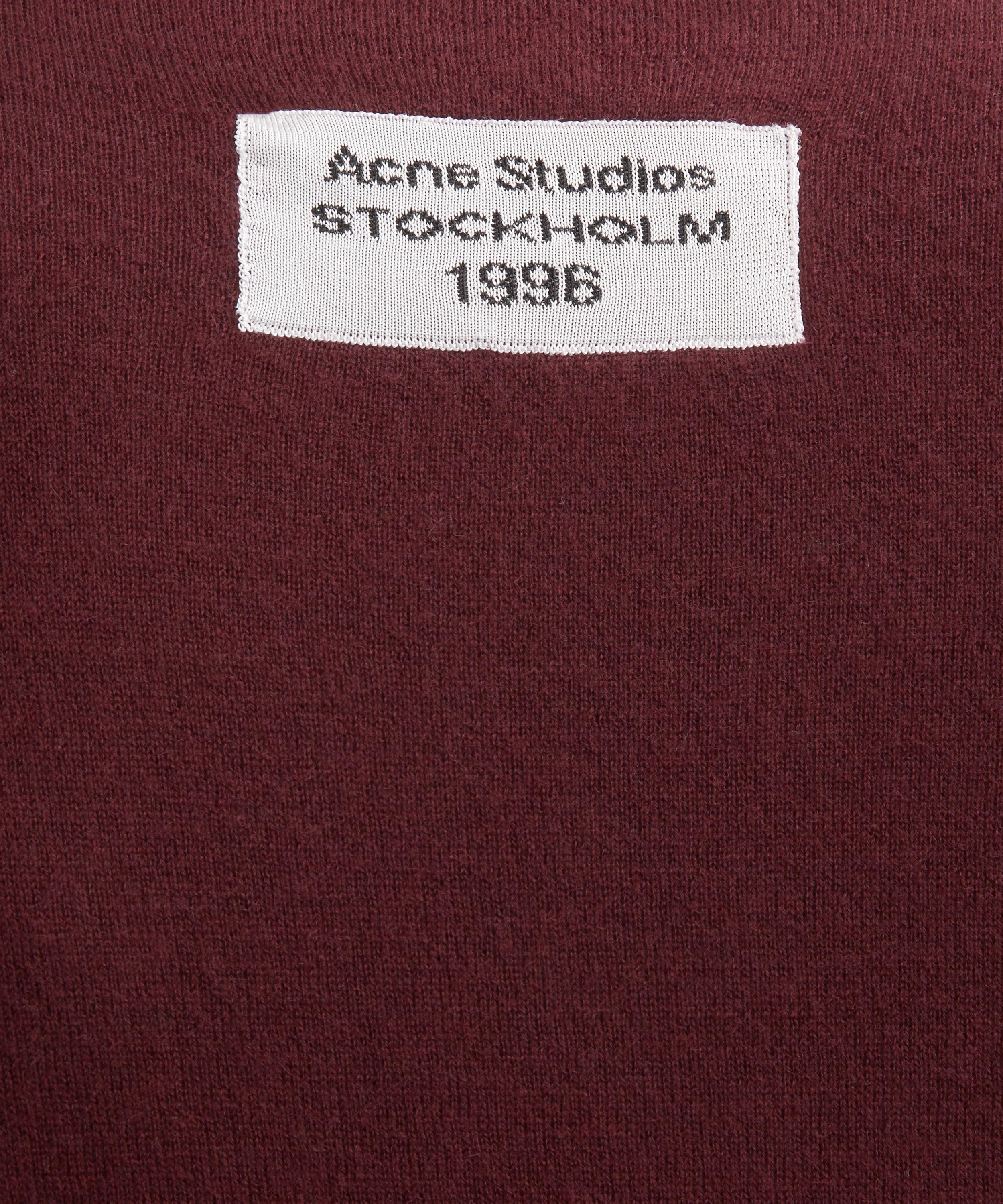 Acne Studios - Burgundy Cashmere Jumper image number 4