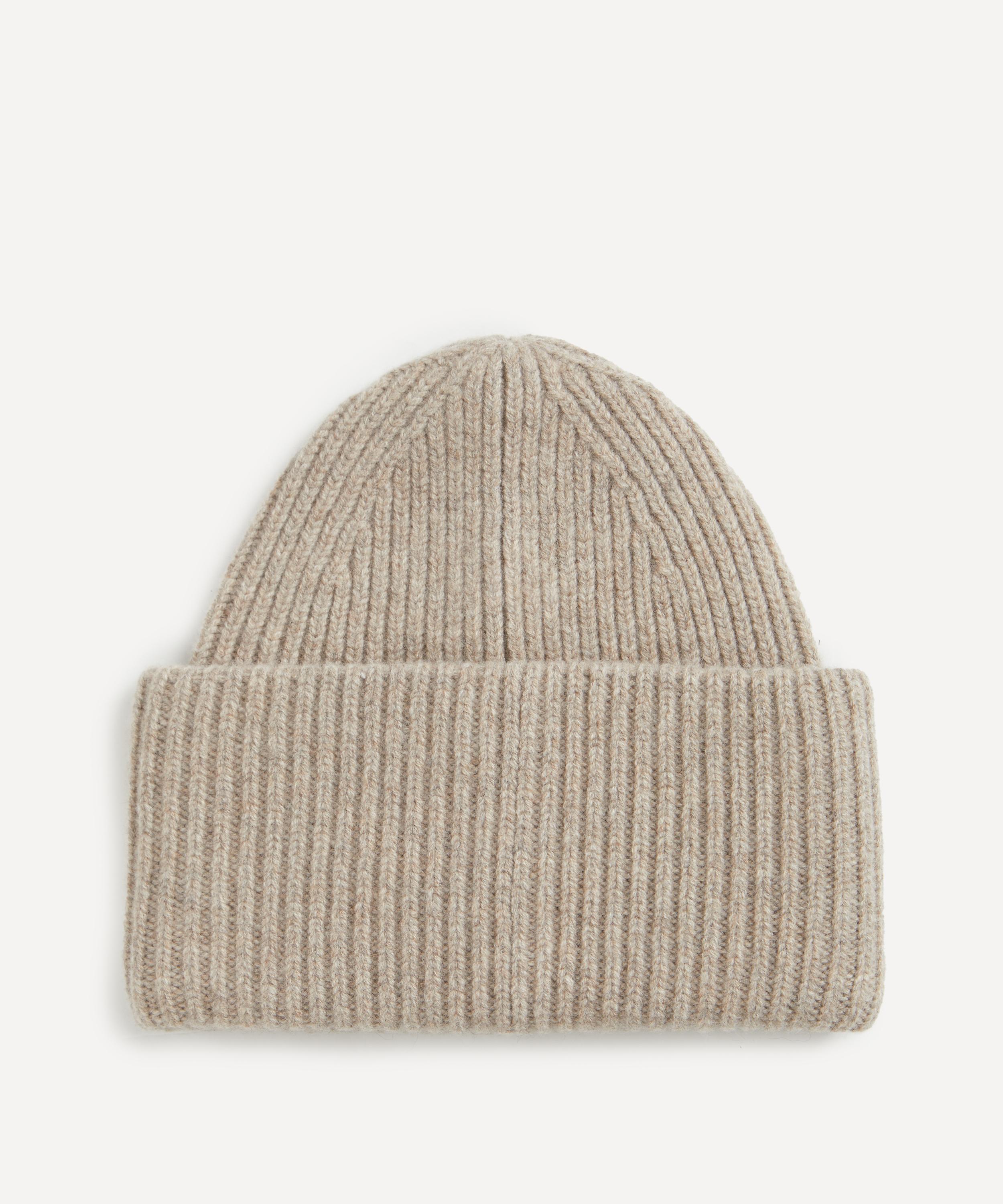 Acne Studios - Large Face Logo Beanie Hat image number 1