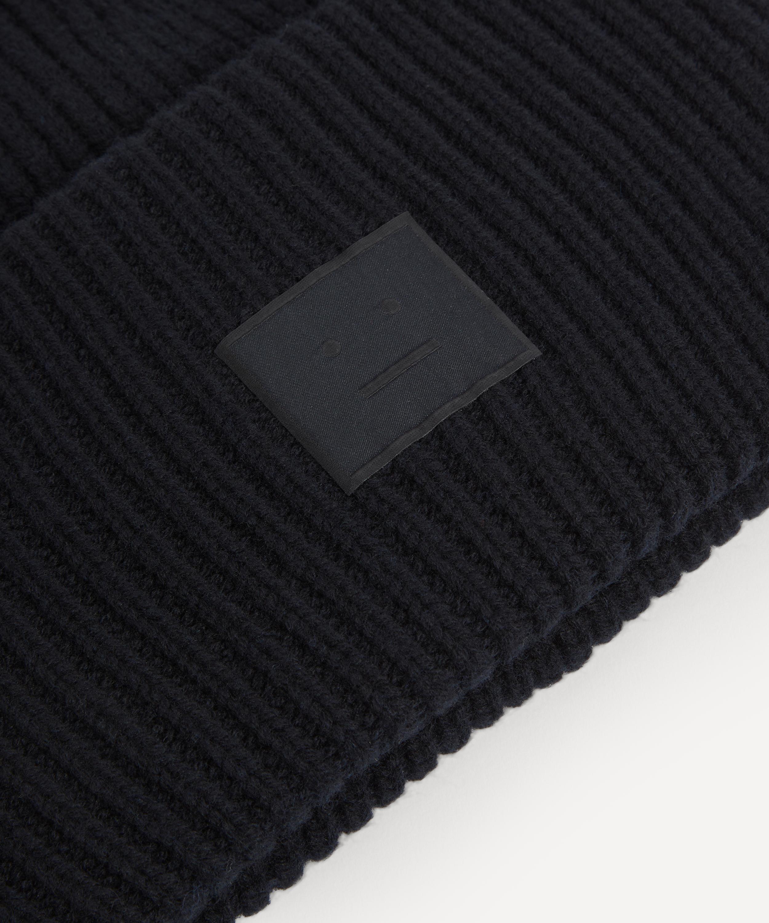 Acne Studios - Large Face Logo Beanie Hat image number 1