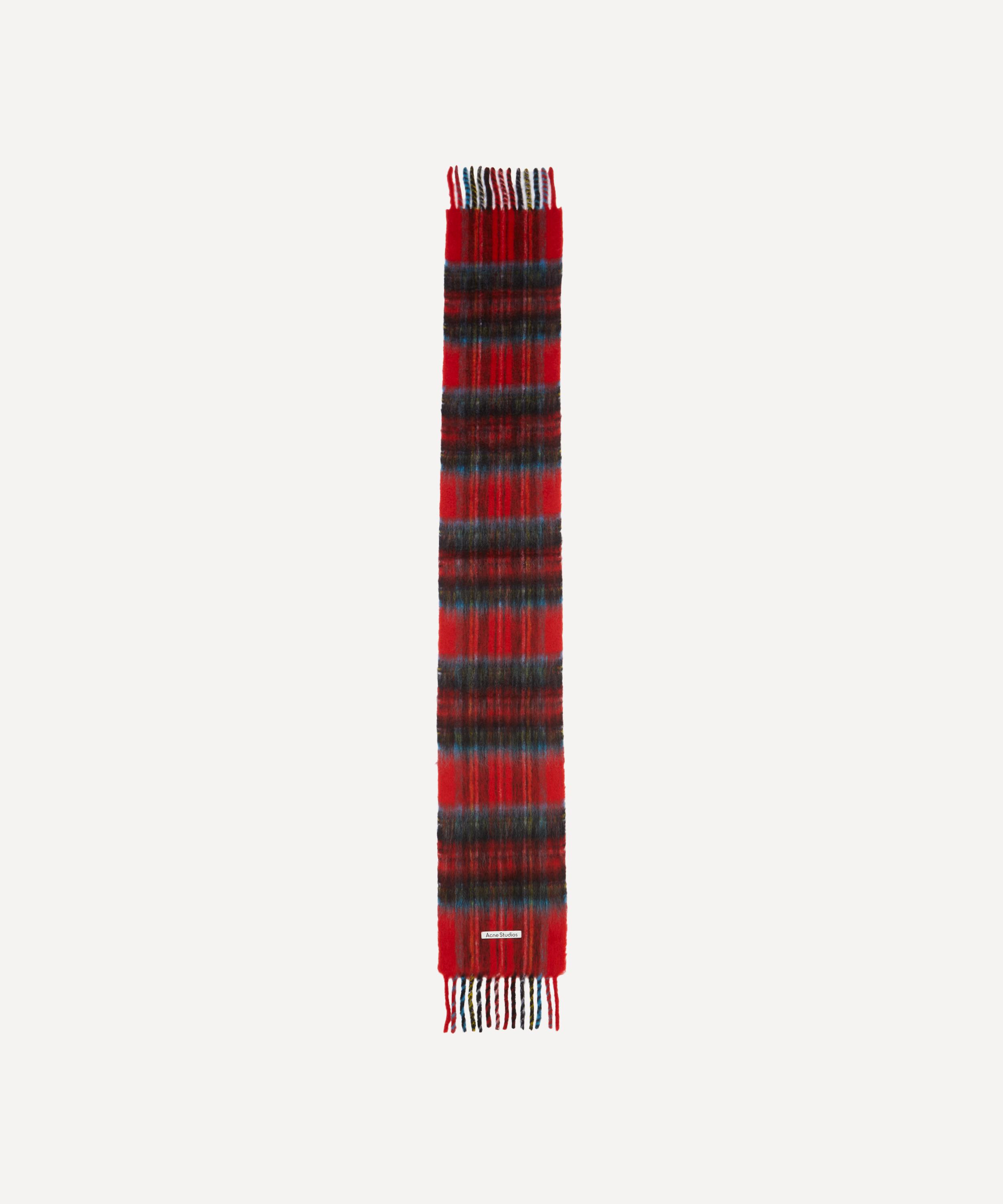 Acne Studios - Check Mohair Scarf image number 1
