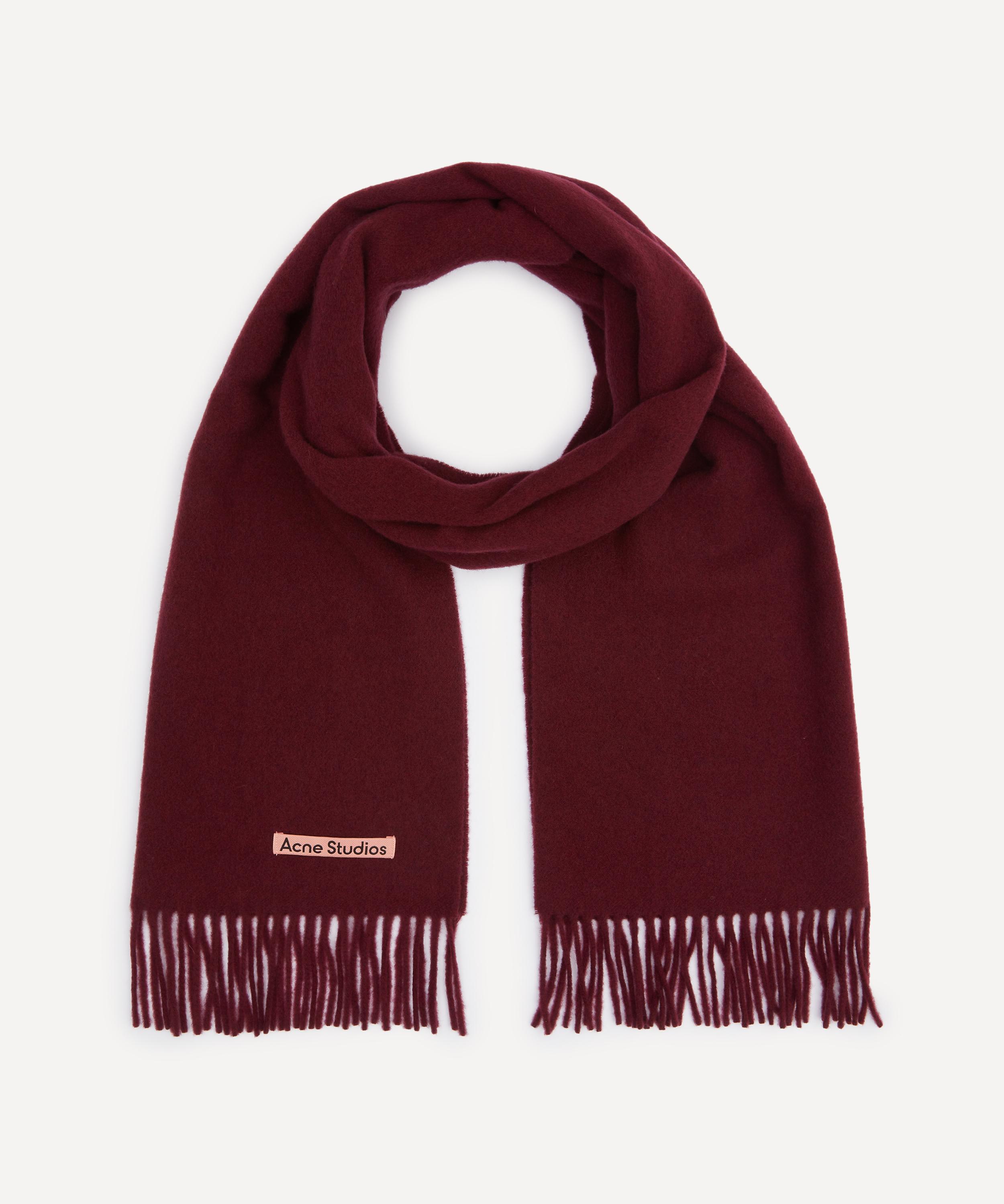 Acne Studios - Narrow Fringed Wool Scarf image number 1