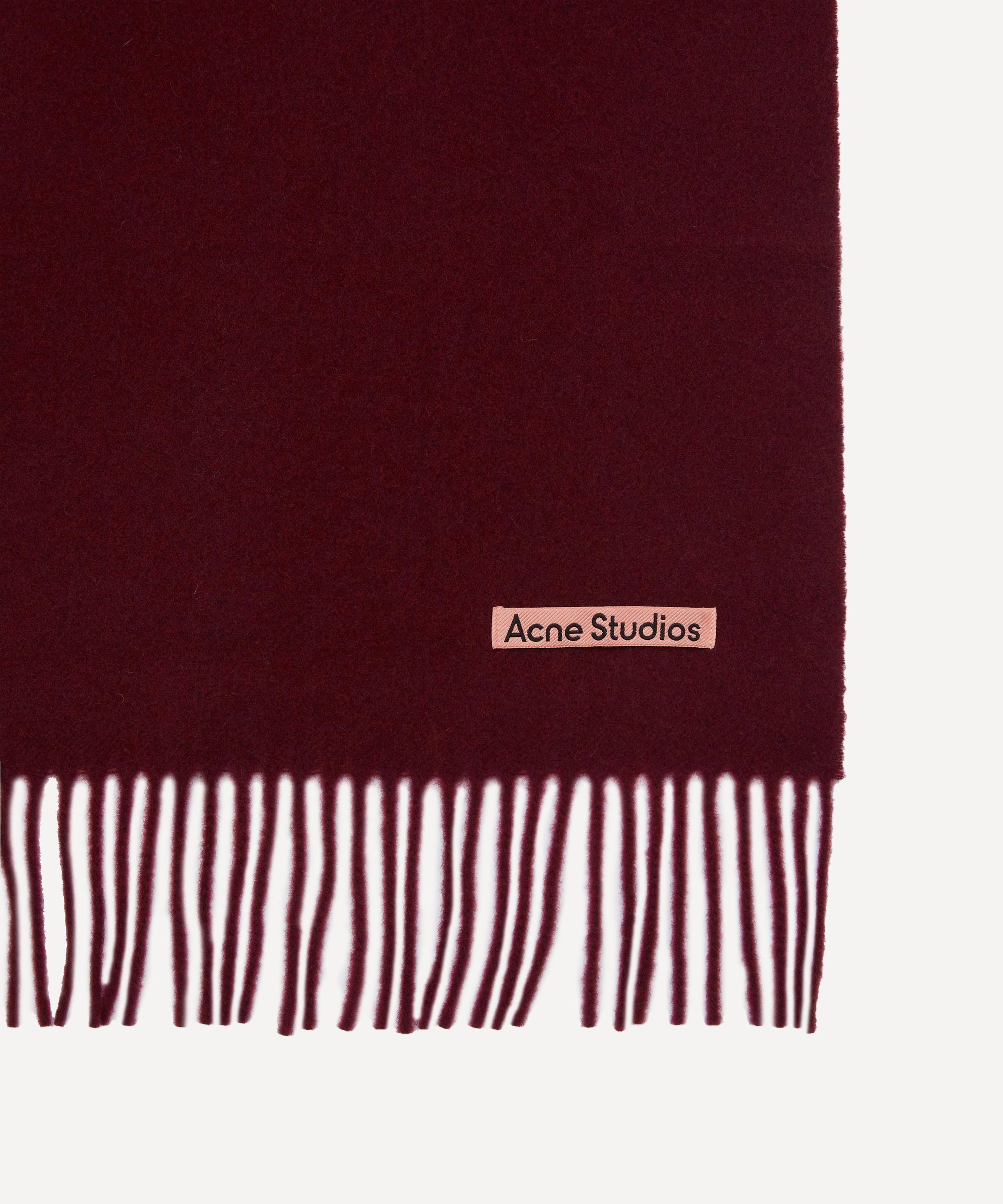 Acne Studios - Narrow Fringed Wool Scarf image number 2