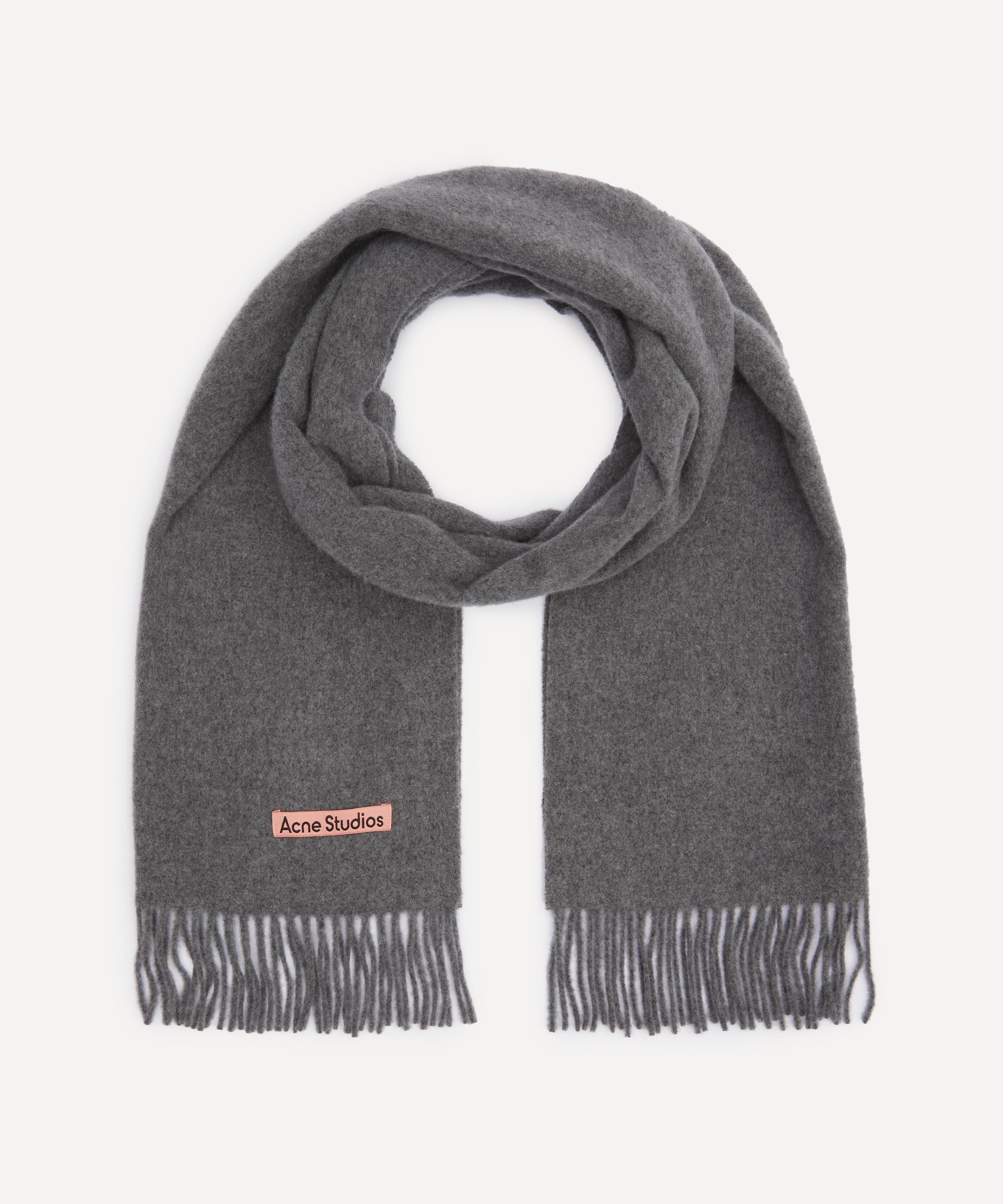 Acne Studios - Narrow Fringed Wool Scarf image number 1