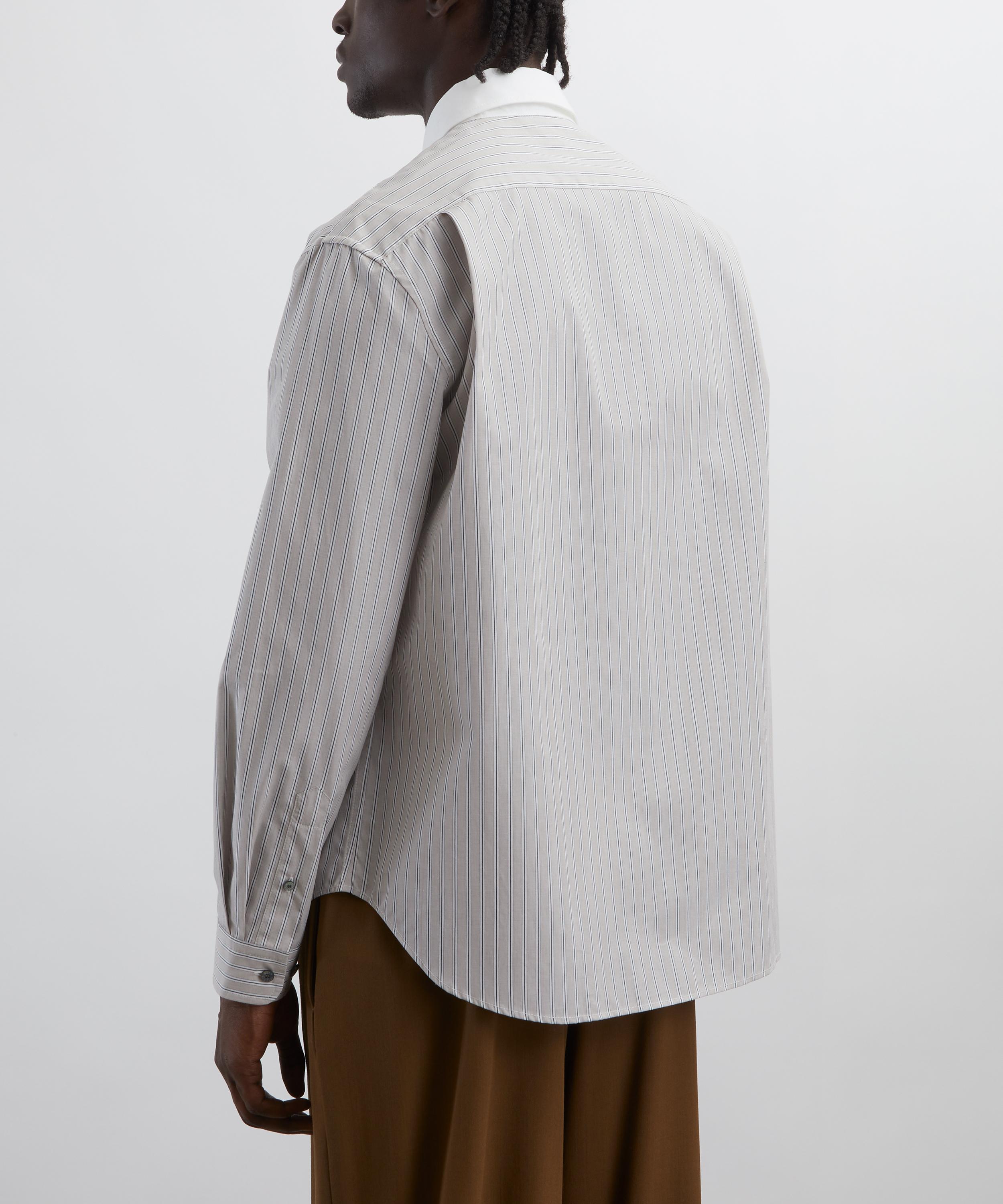 Acne Studios - Contrast Collar Button-Up Shirt image number 3