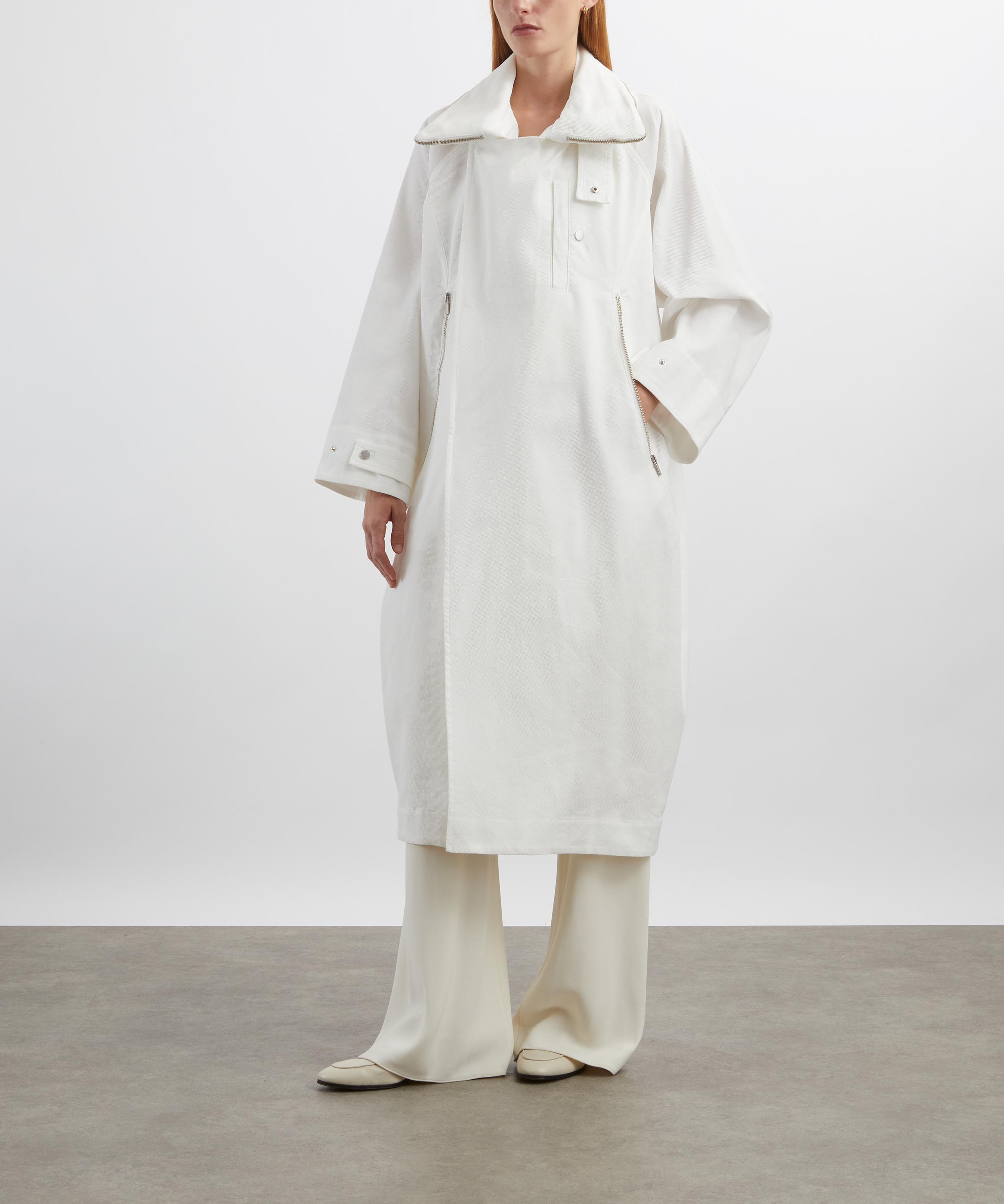 Issey Miyake - PEEKABO White Coat image number 1