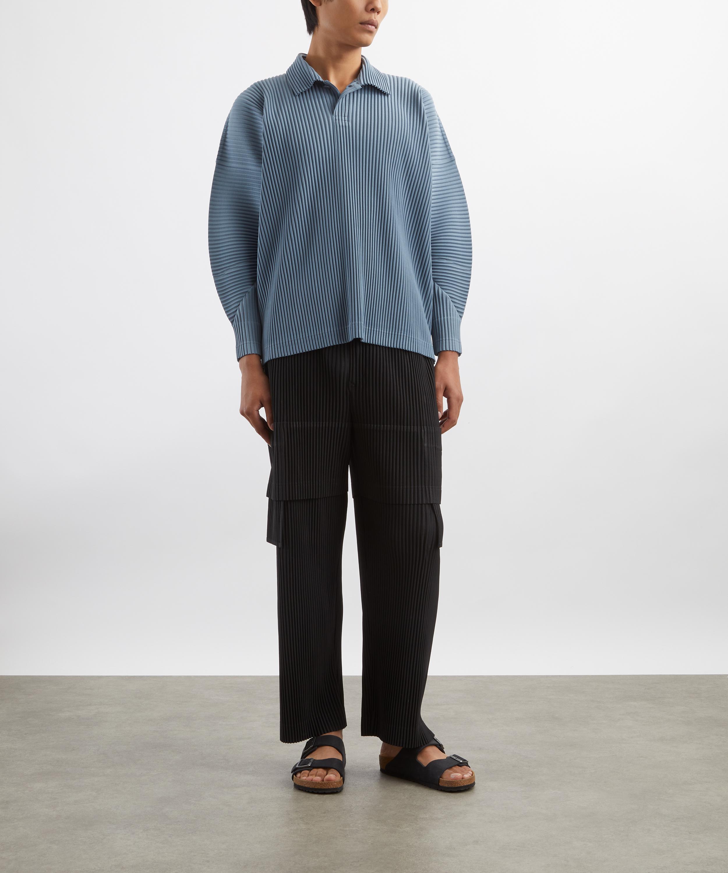 HOMME PLISSÉ ISSEY MIYAKE - MC AUGUST Pleated Polo Shirt image number 1