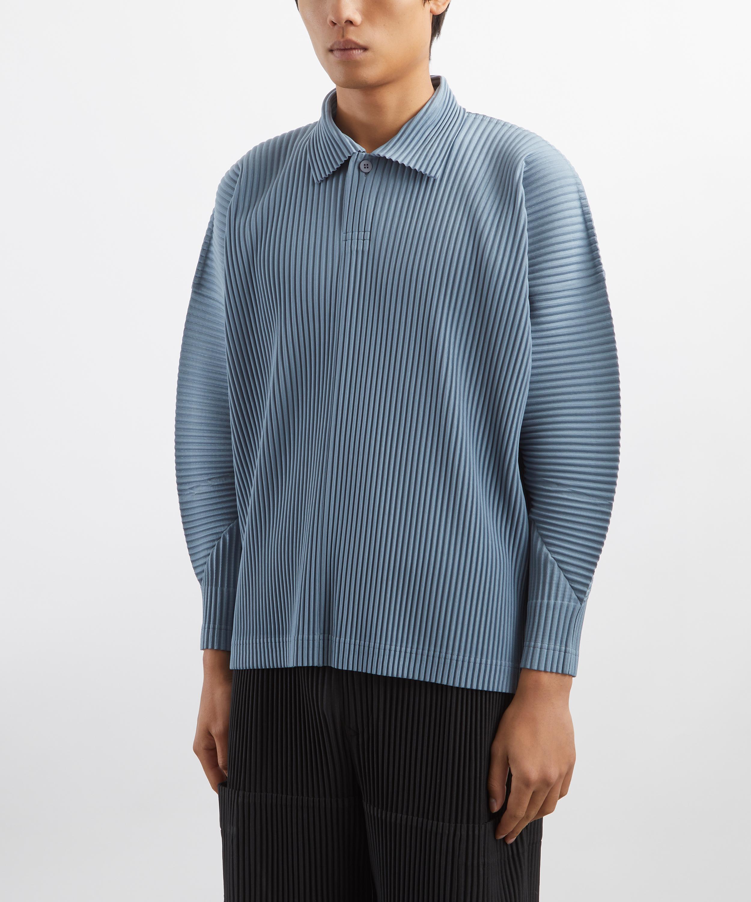 HOMME PLISSÉ ISSEY MIYAKE - MC AUGUST Pleated Polo Shirt image number 2