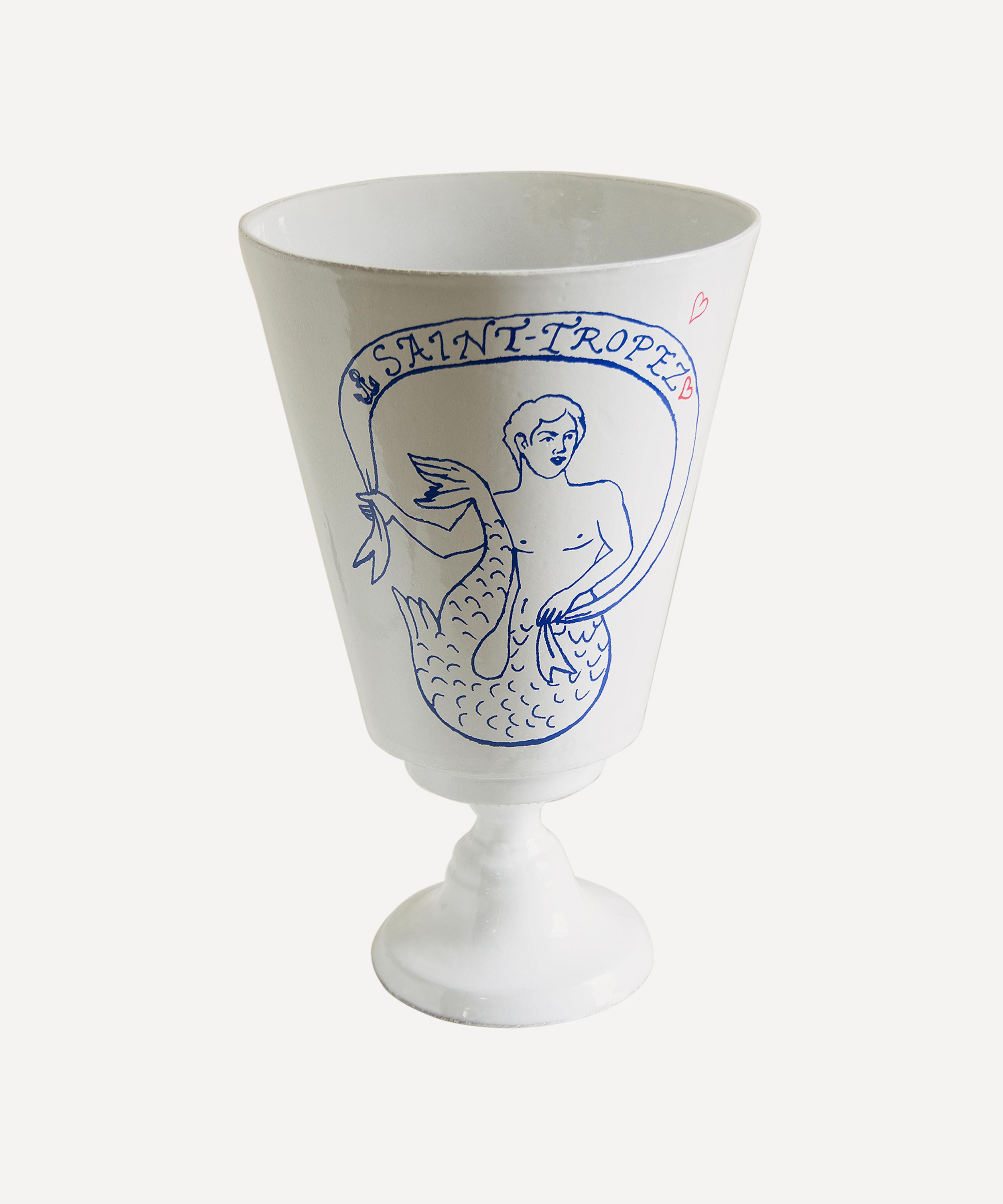 Astier de Villatte - Saint-Tropez Triton Right Profile Vase