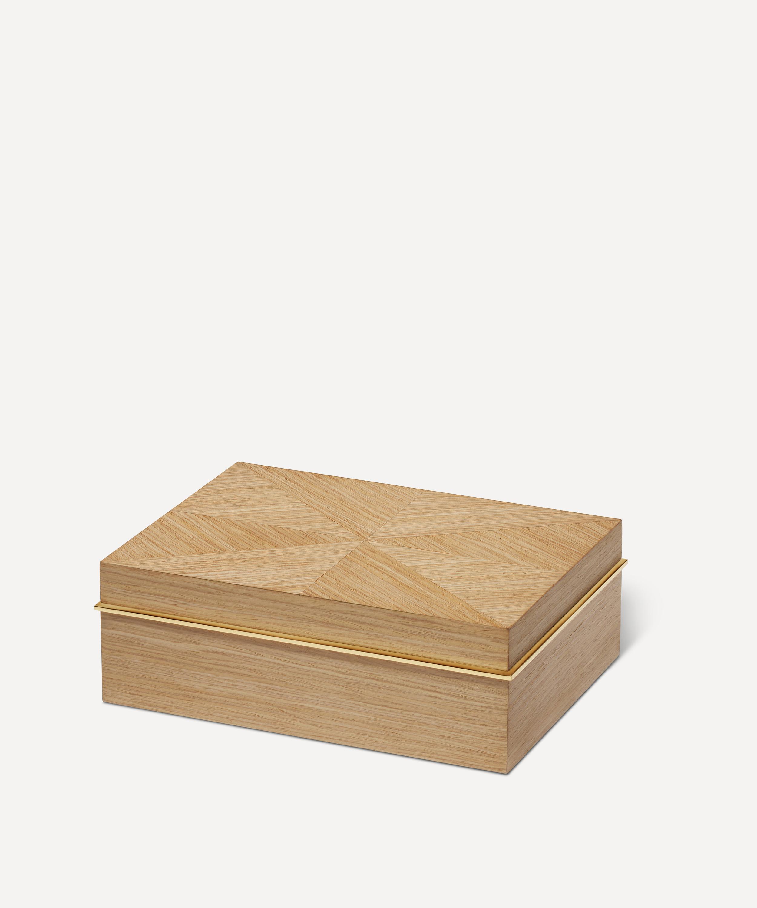 AERIN - Marcello Large Oak Box image number 0