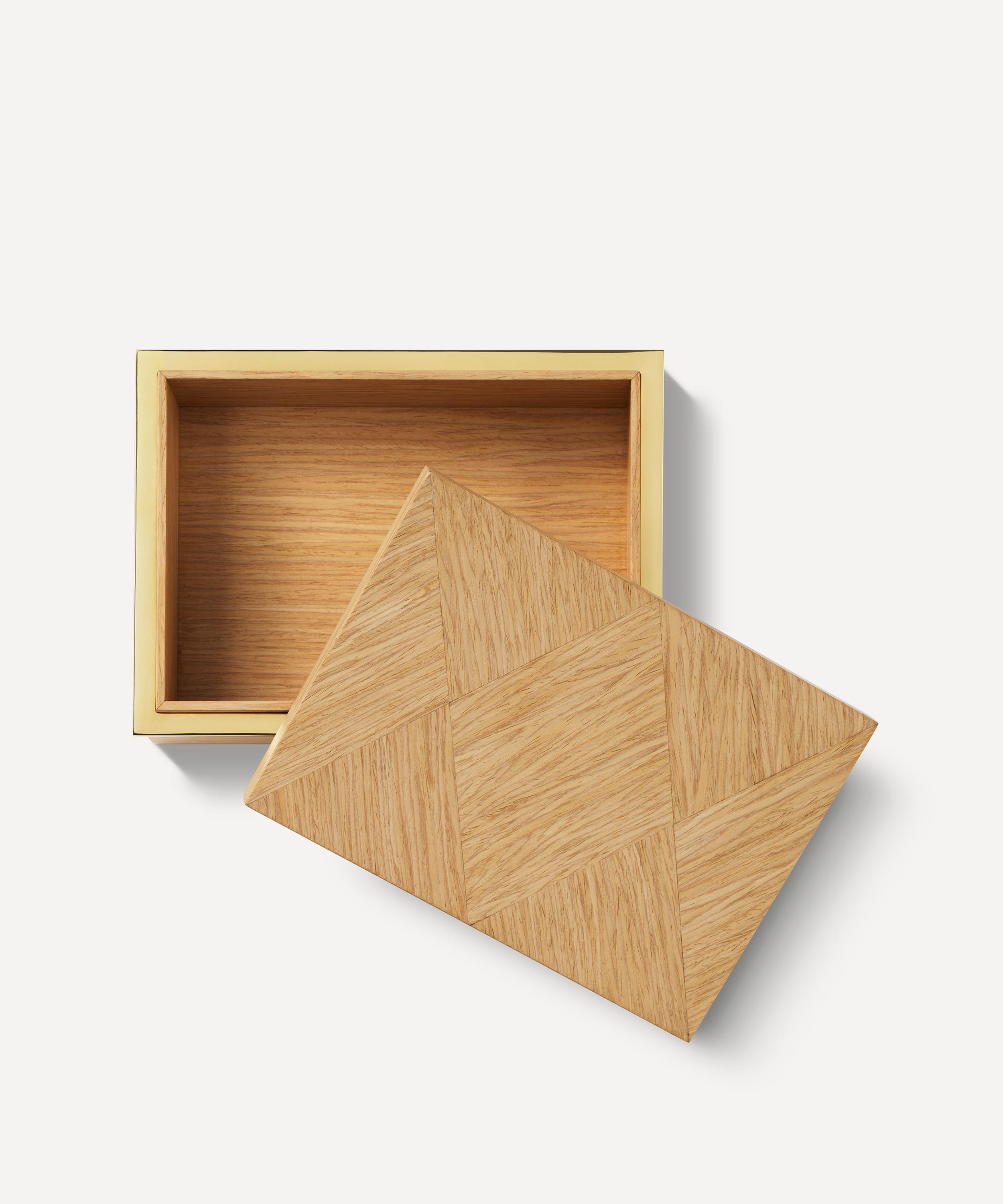 AERIN - Marcello Small Oak Box image number 1