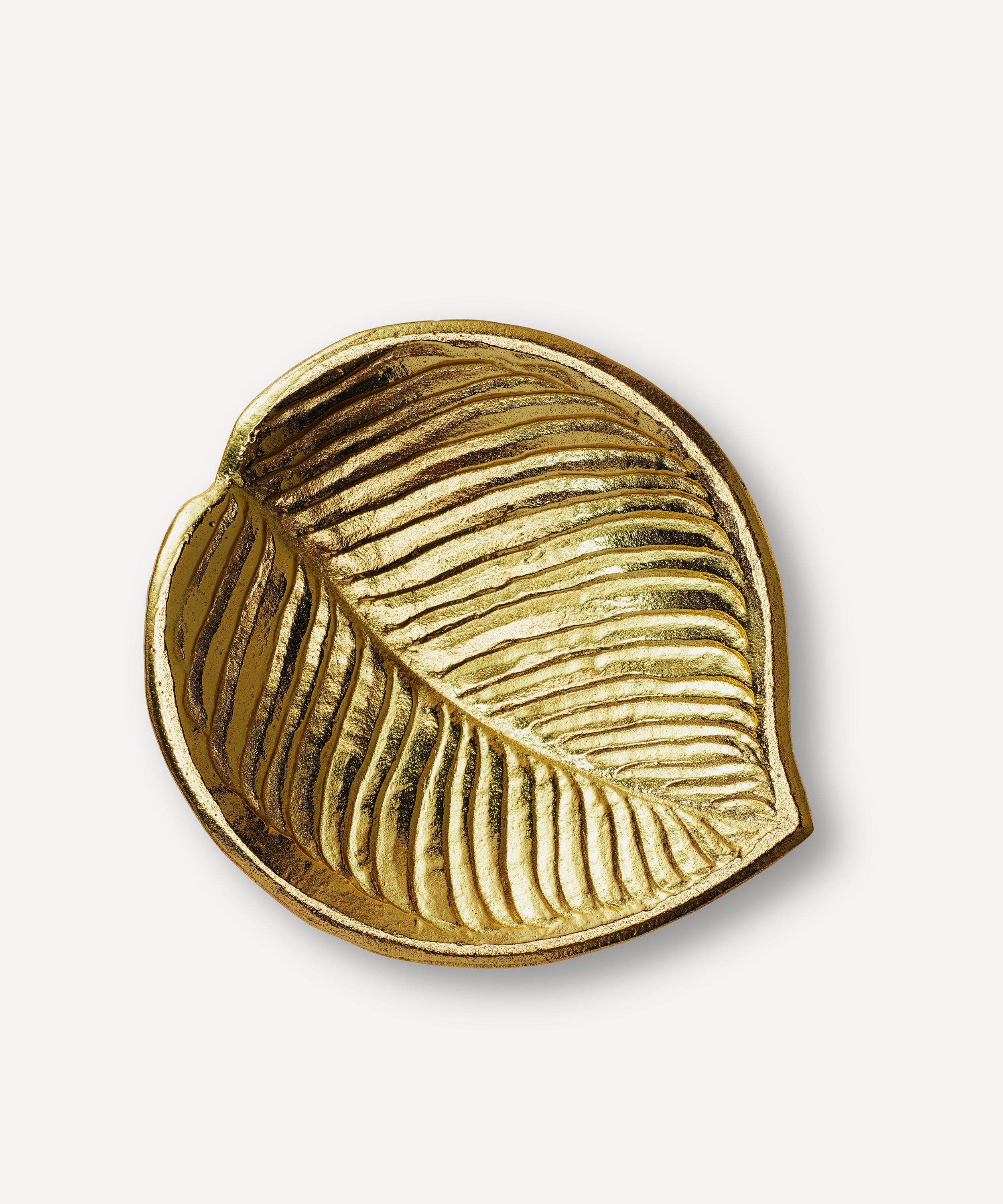 AERIN - Emilia Brass Leaf Dish image number 0