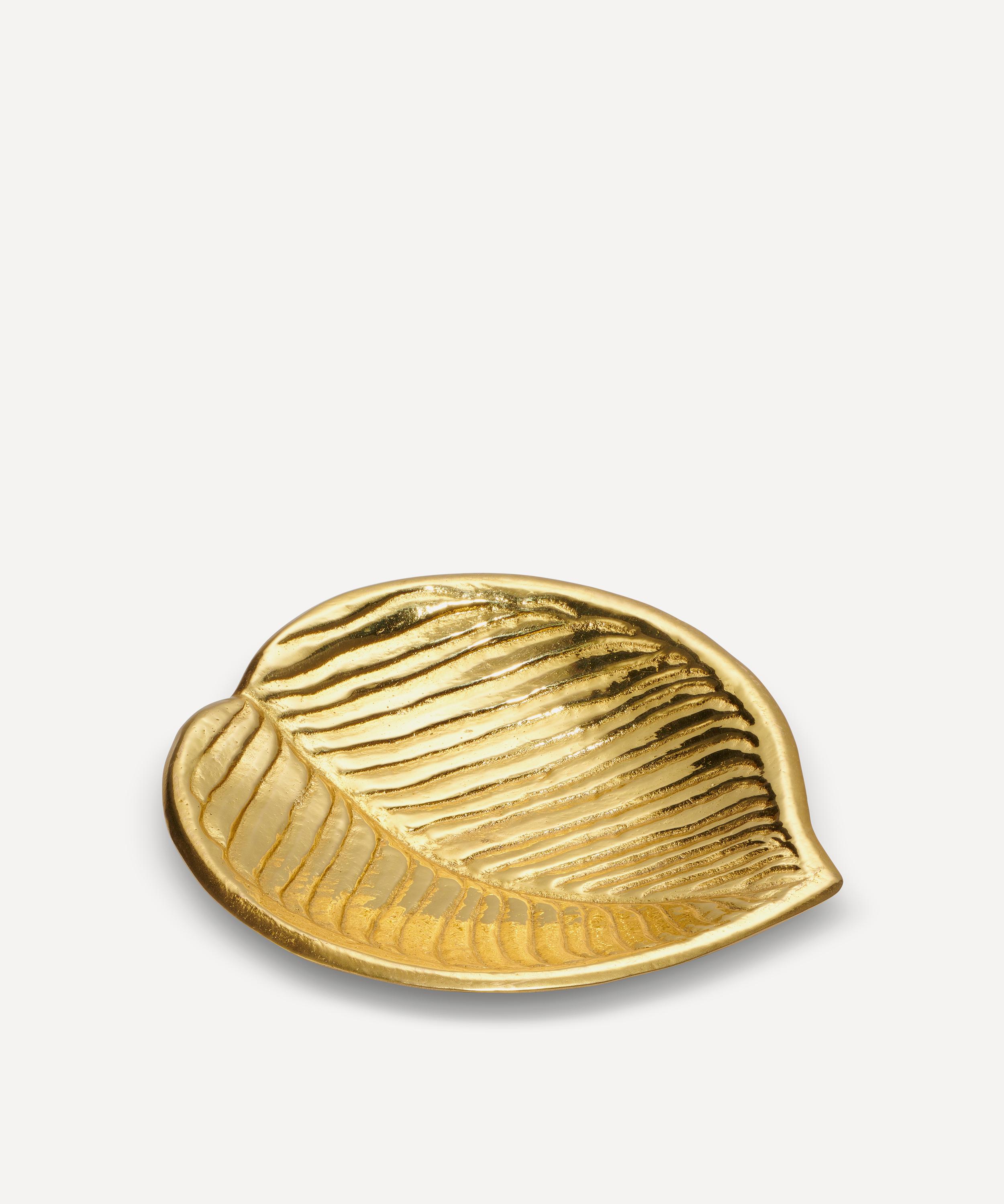 AERIN - Emilia Brass Leaf Dish image number 1
