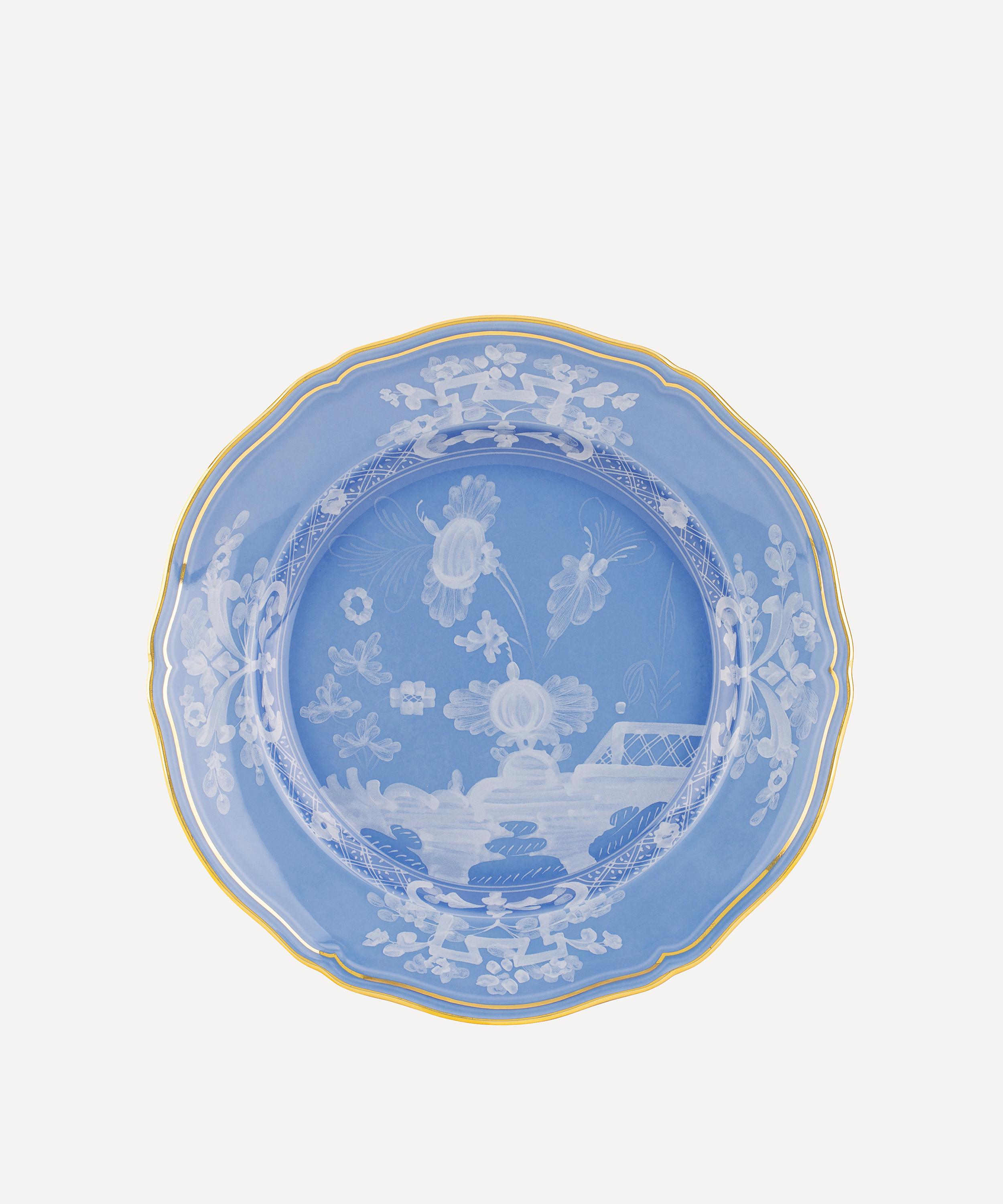 Ginori 1735 - Oriente Italiano Periwinkle Flat Dessert Plate image number 0