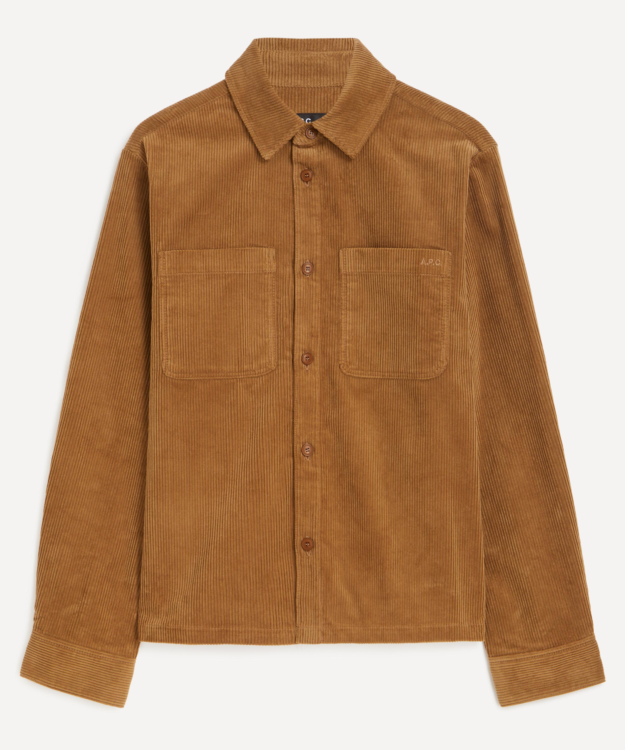 A.P.C. - Leon Brown Corduroy Overshirt image number 0