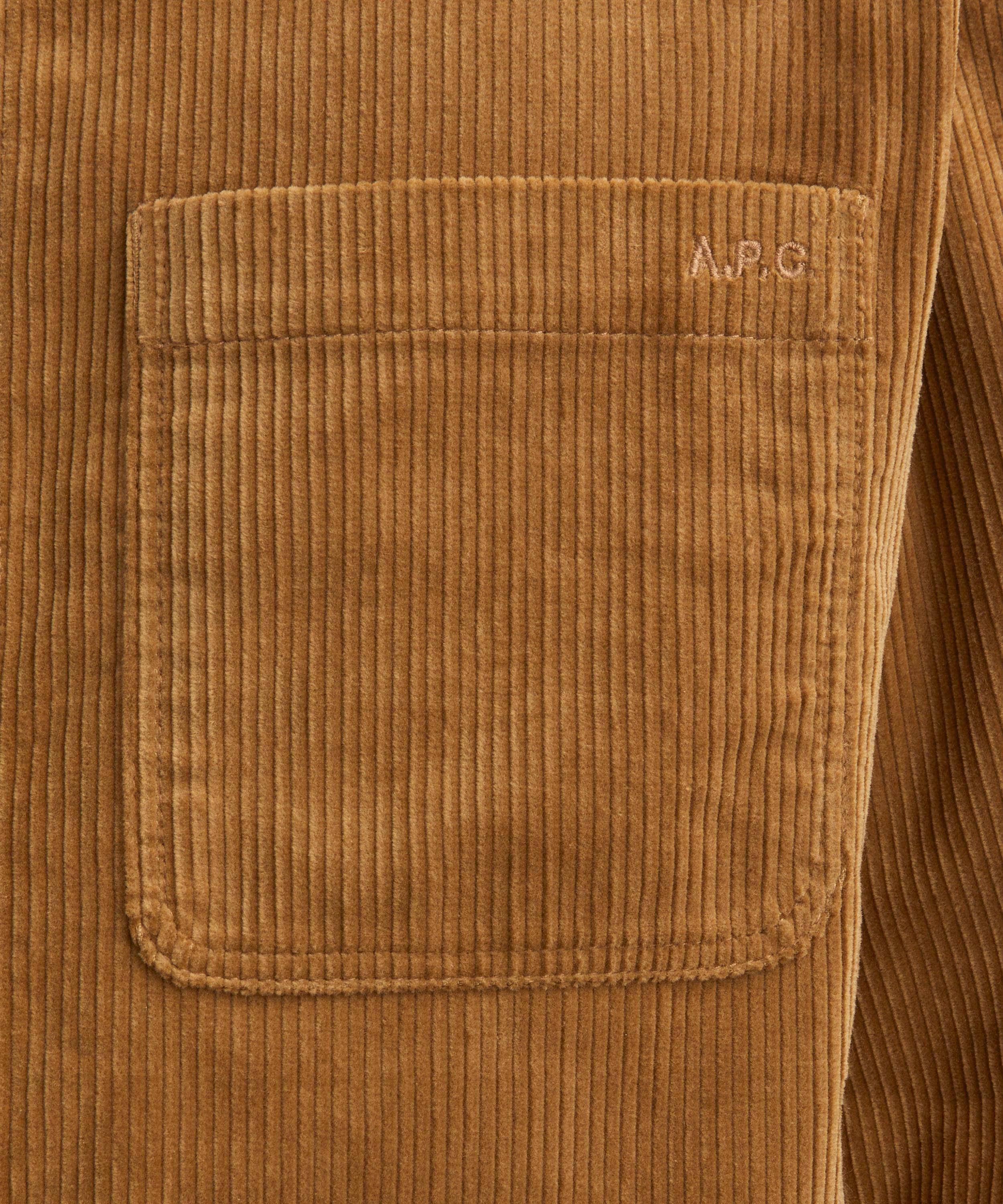 A.P.C. - Leon Brown Corduroy Overshirt image number 4