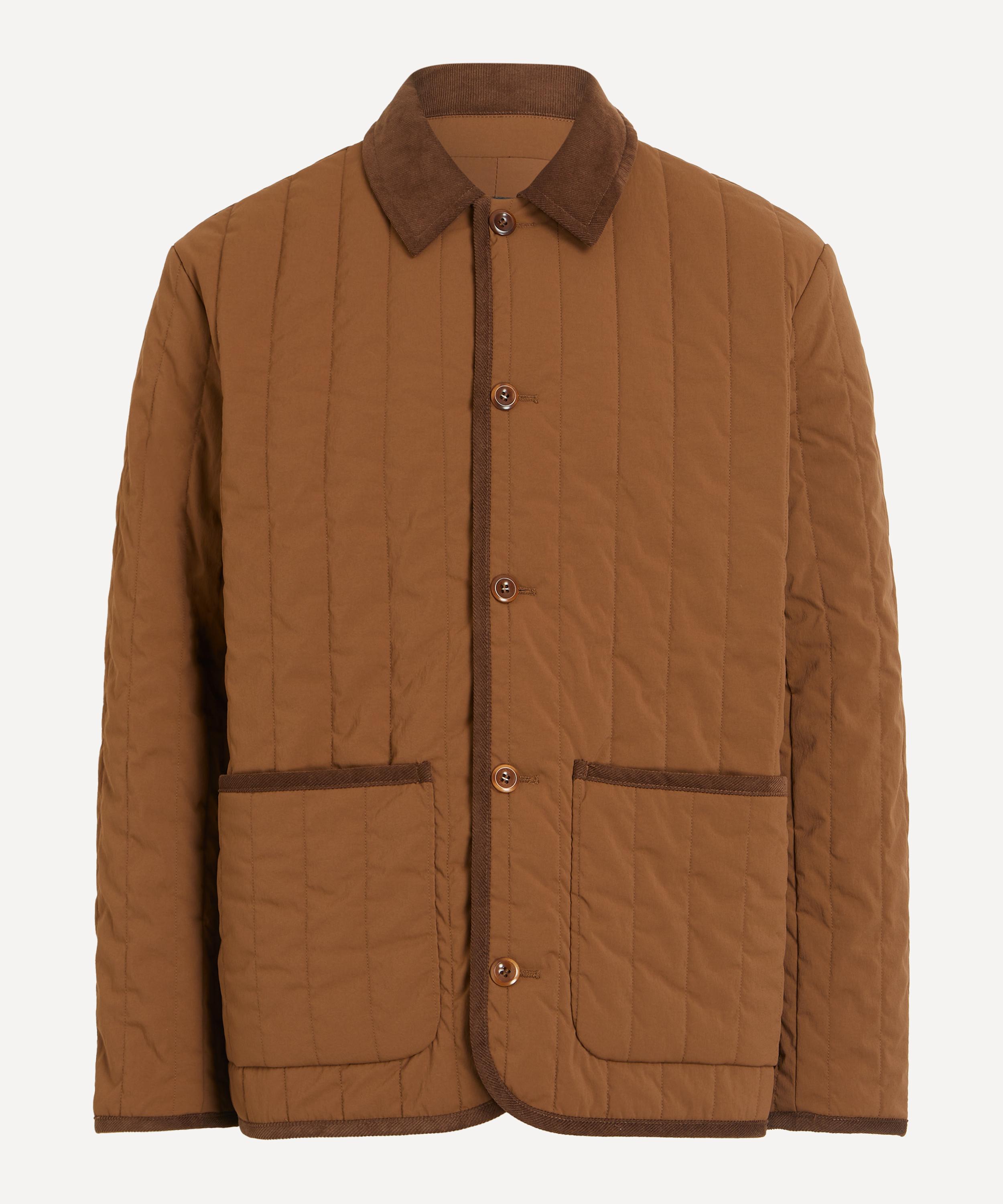 A.P.C. - Leone Chestnut Brown Quilted Jacket image number 0